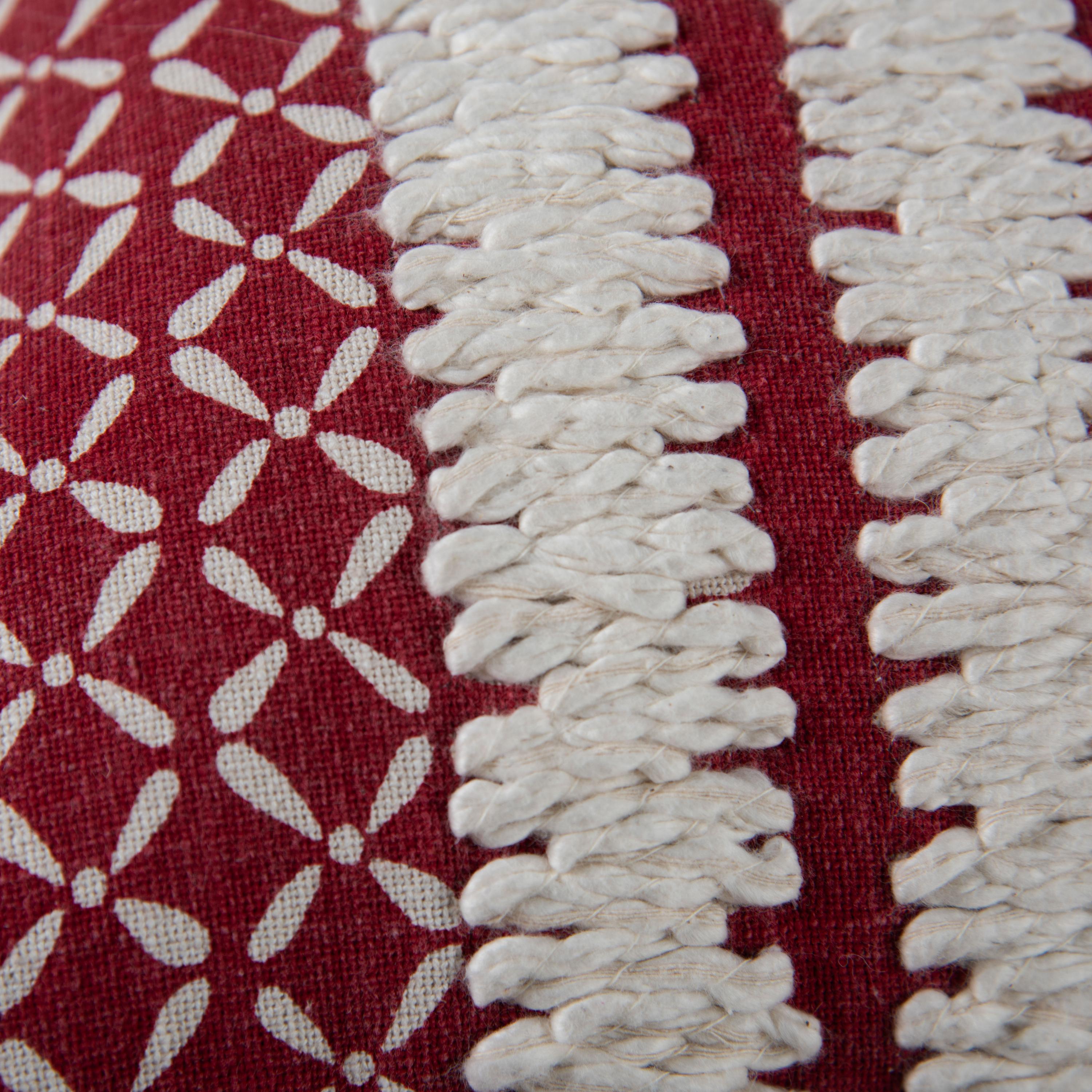 Printed Stripe Decorative Throw Pillow
