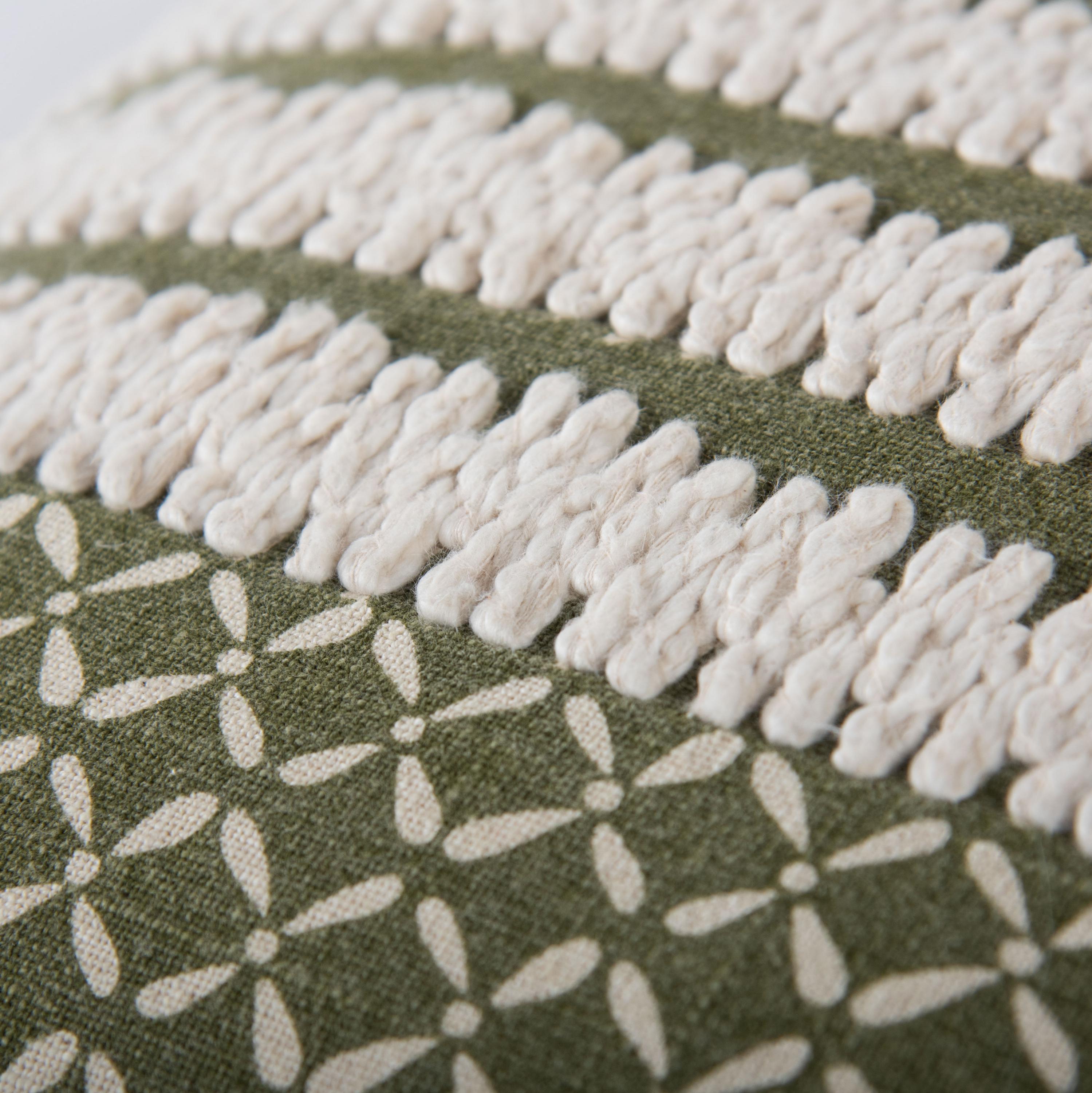 Printed Stripe Decorative Throw Pillow