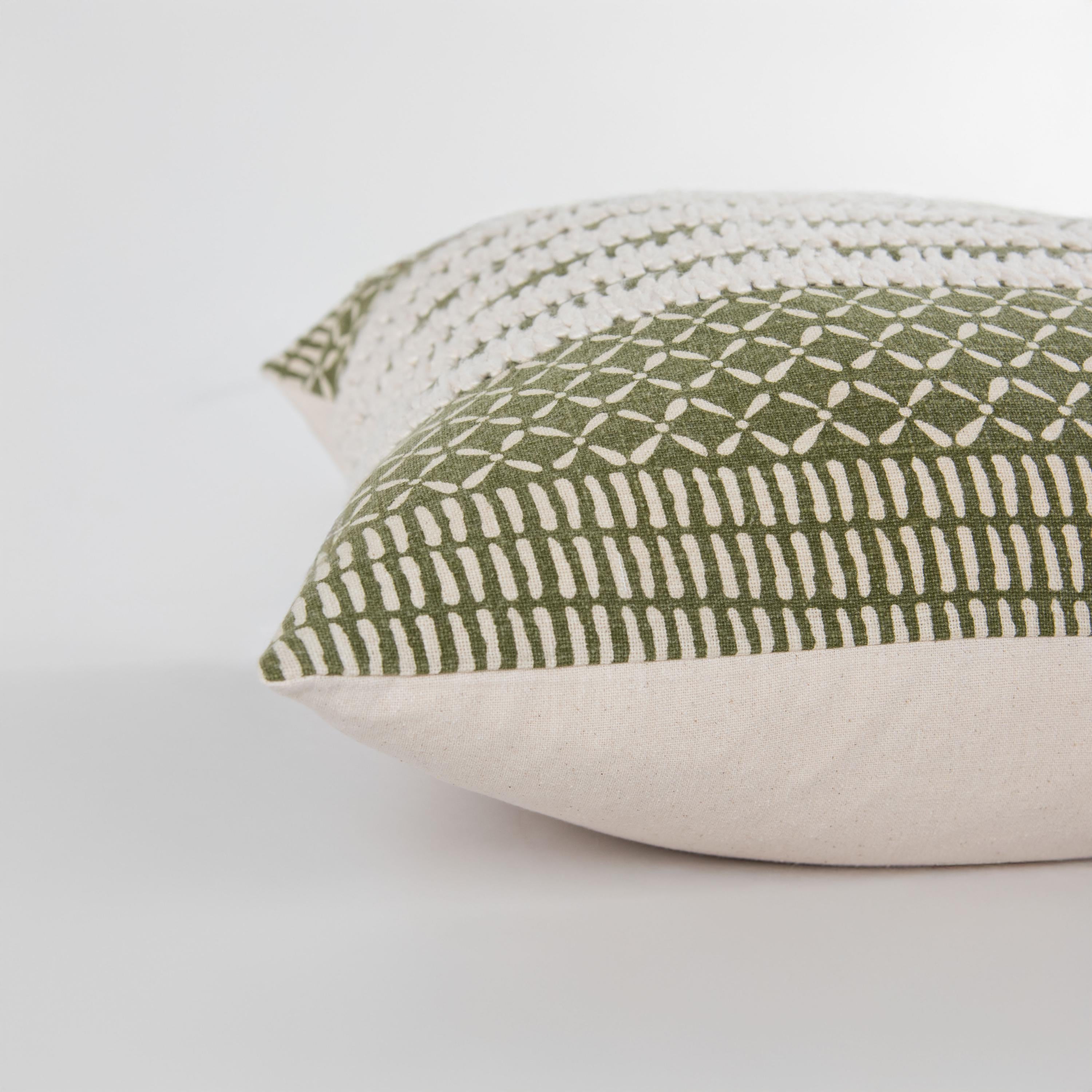 Printed Stripe Decorative Throw Pillow