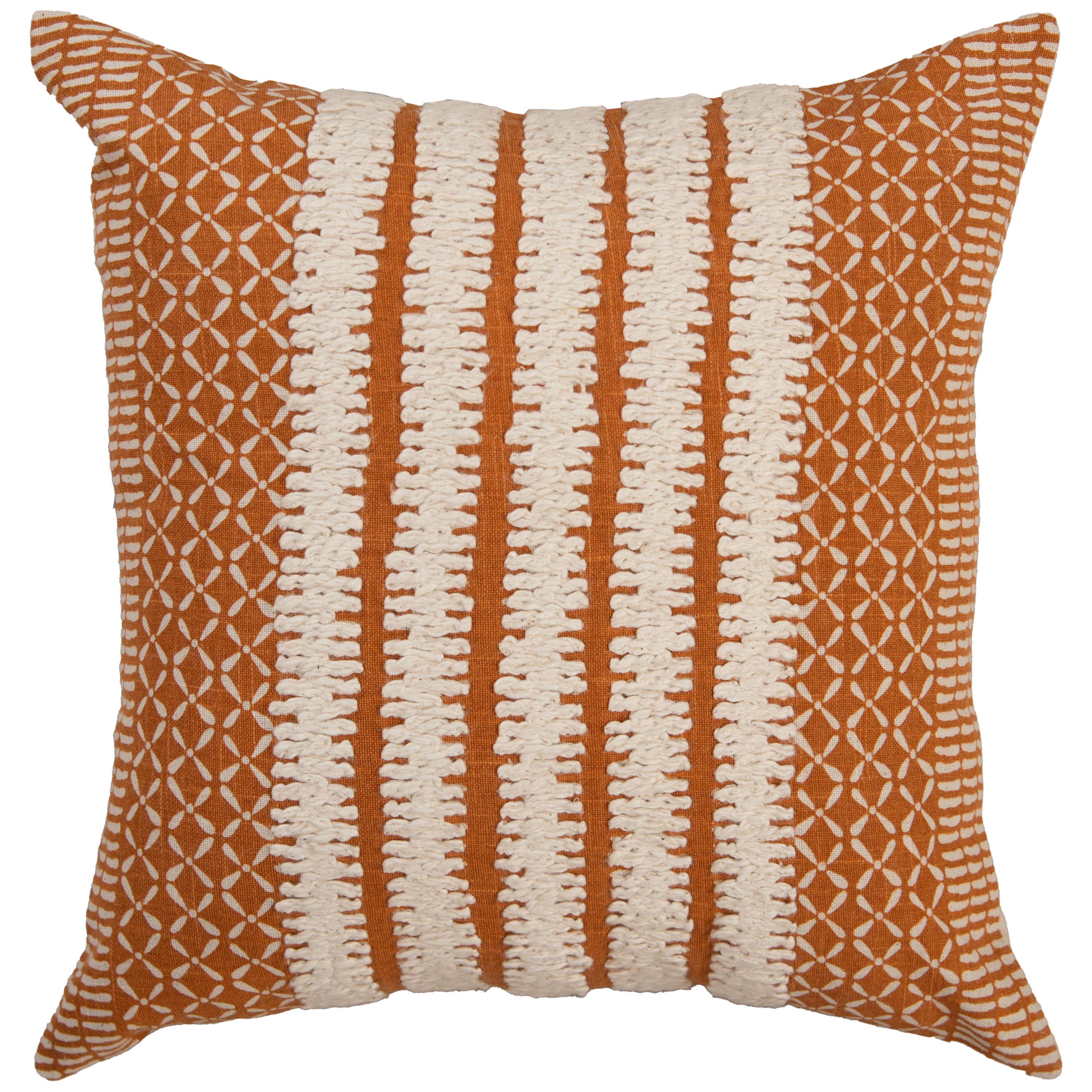 Printed Stripe Decorative Throw Pillow