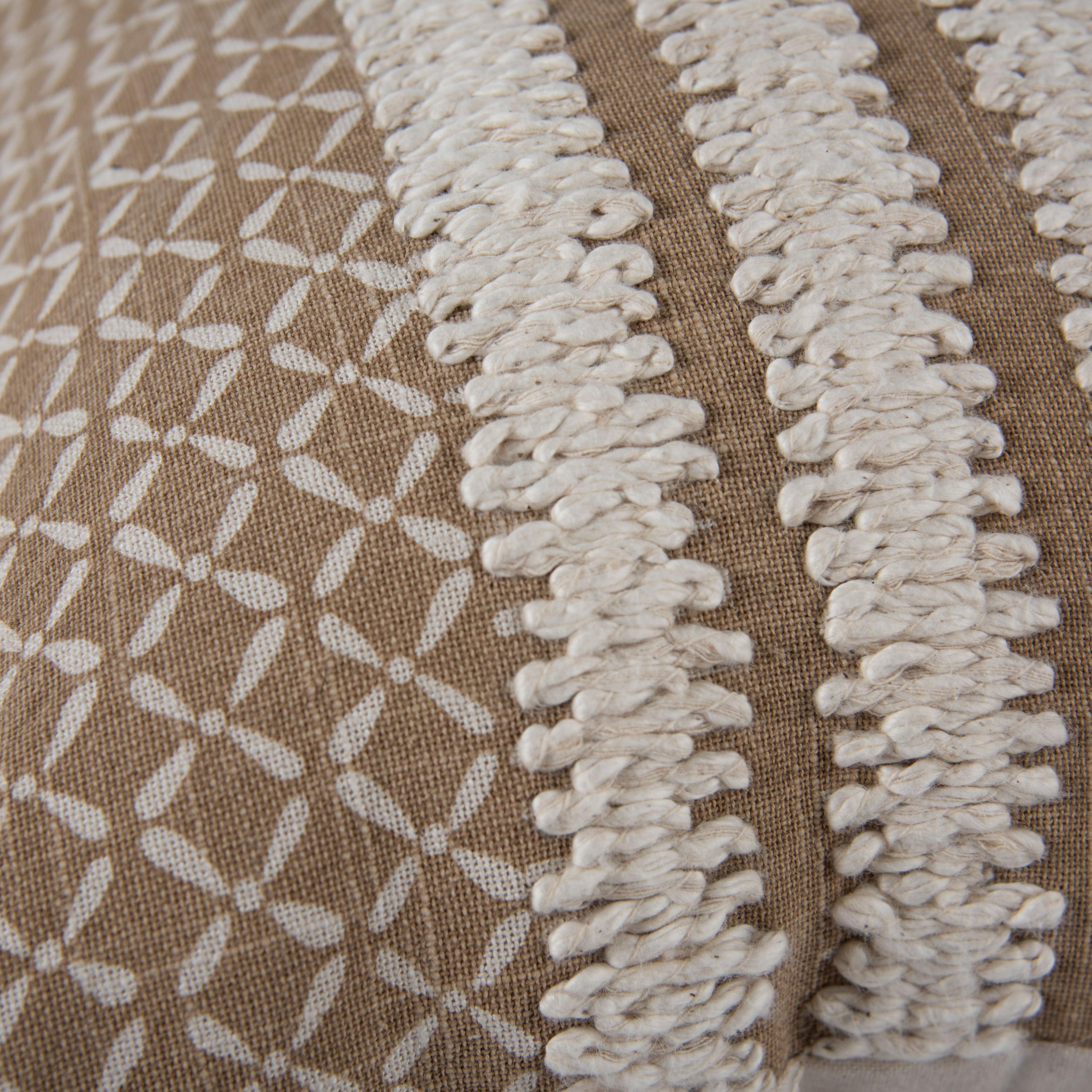 Printed Stripe Decorative Throw Pillow