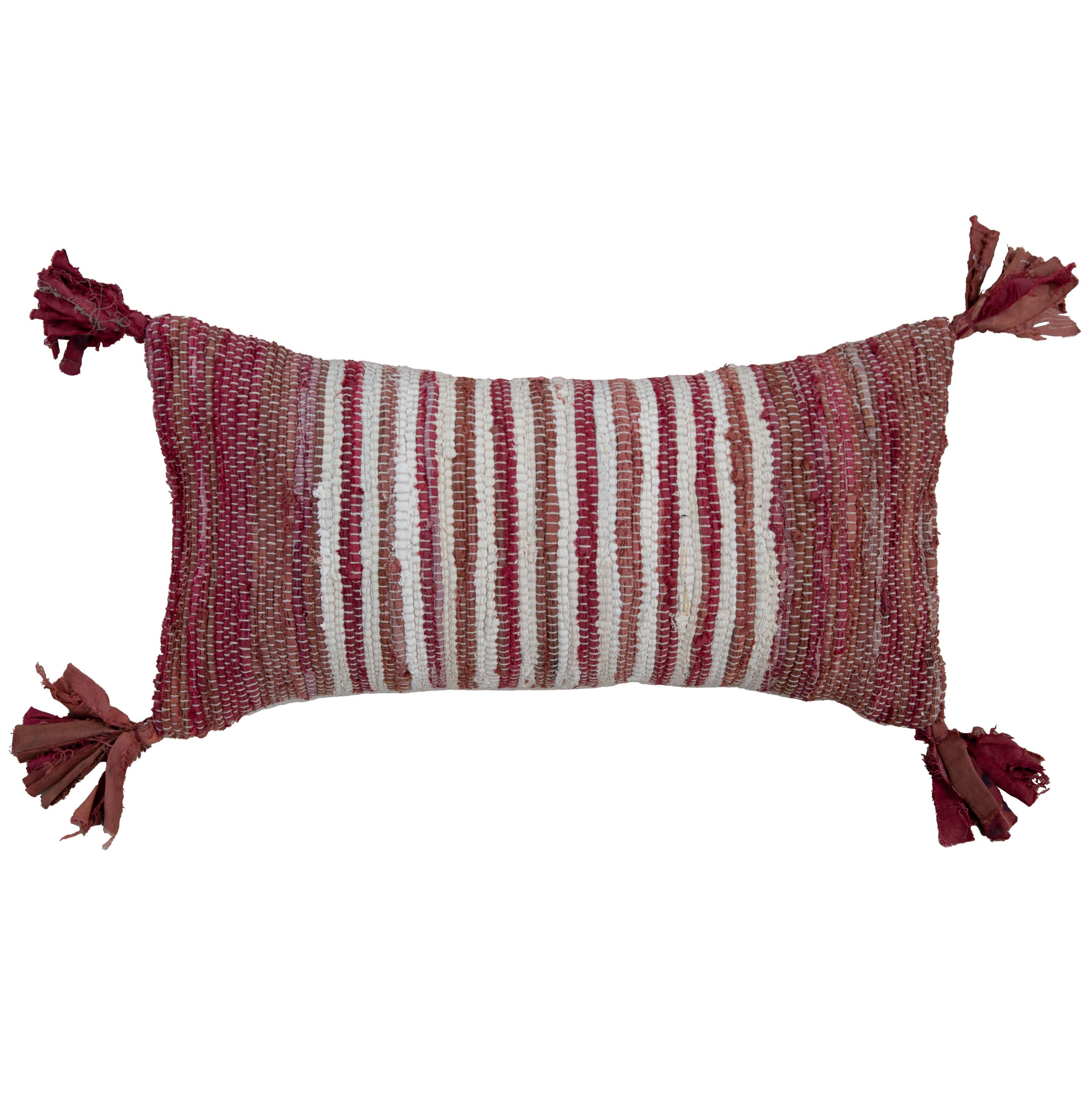 Pier 1 Woven Stripe Lumbar Pillow - Thumbnail 2