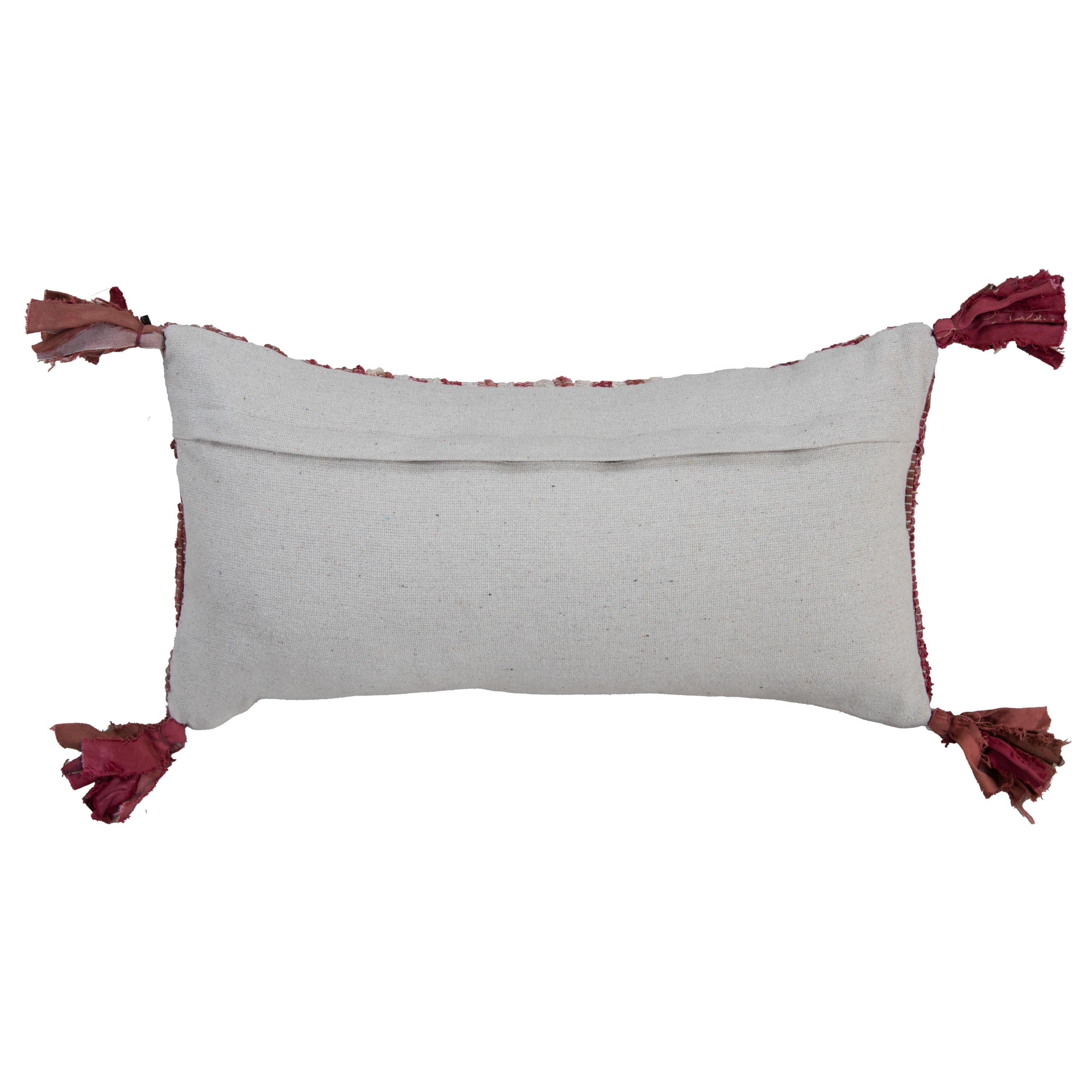 Woven Recycled Stripe Lumbar Pillow