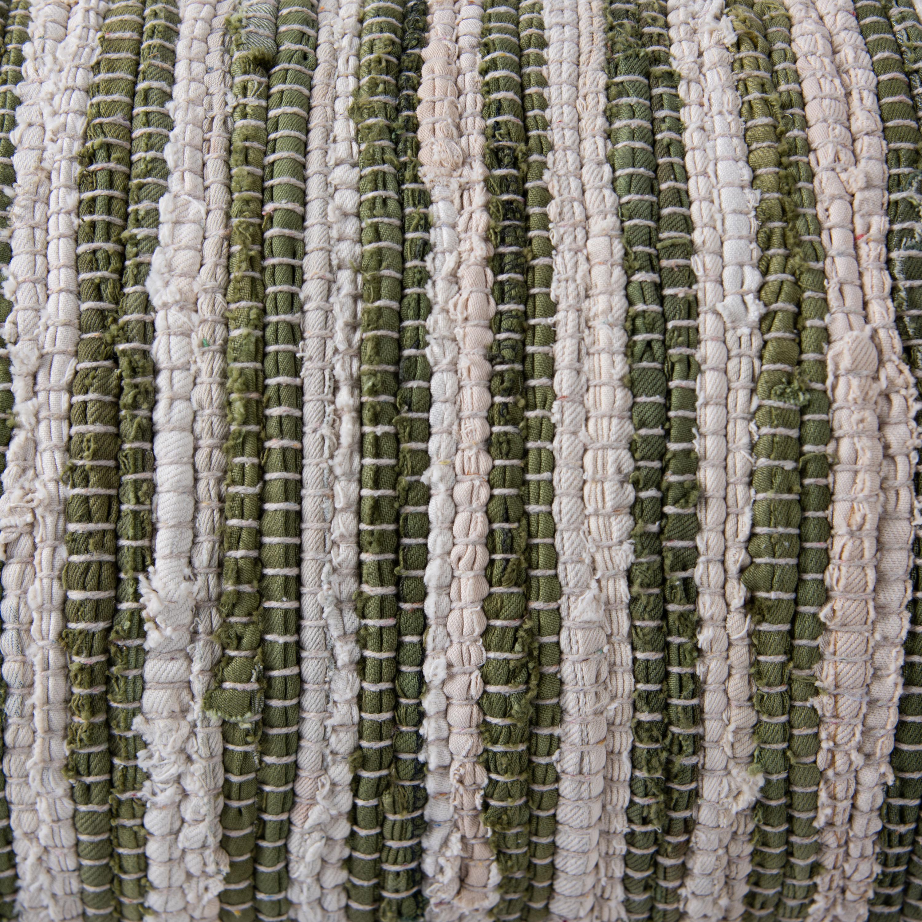 Woven Recycled Stripe Lumbar Pillow