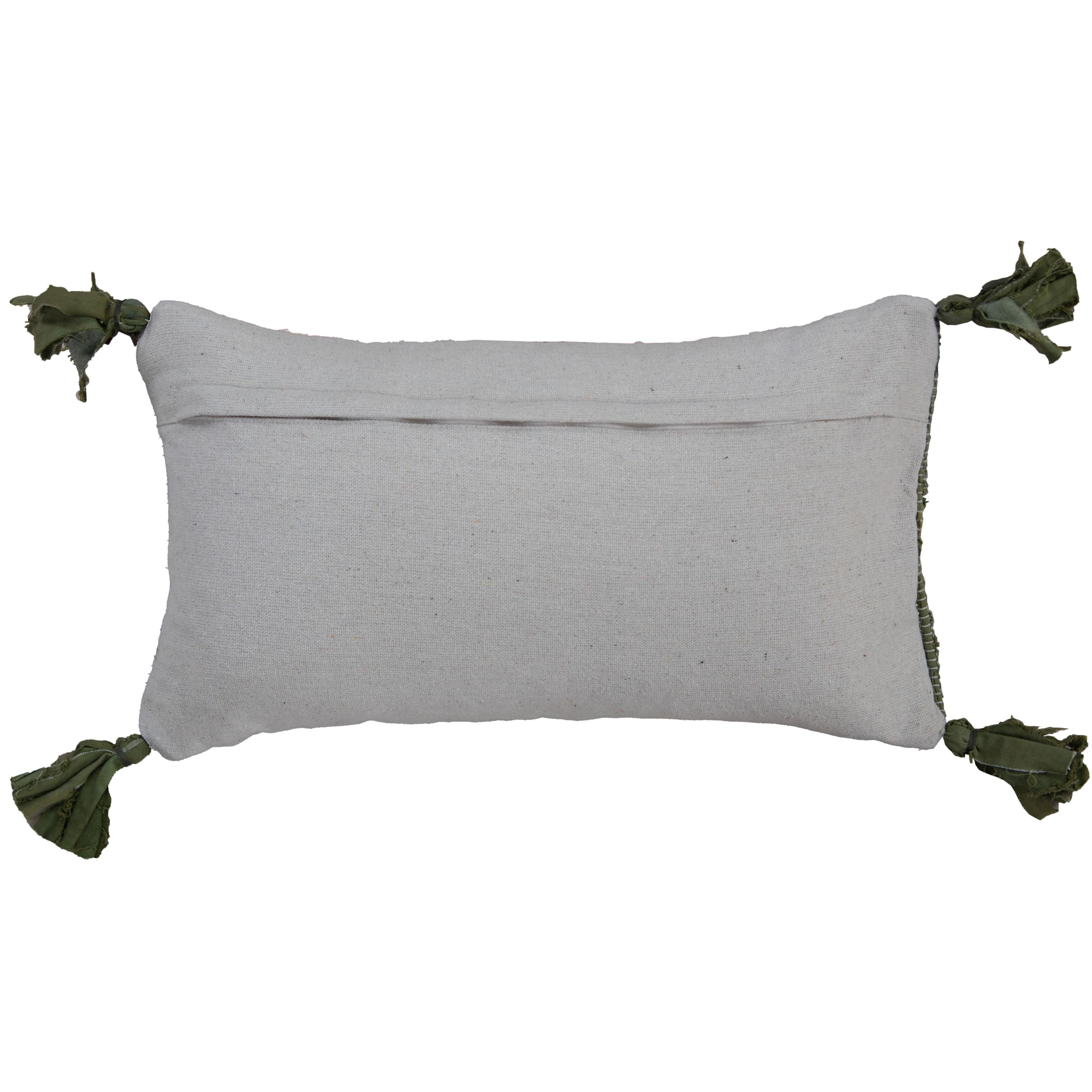 Woven Recycled Stripe Lumbar Pillow