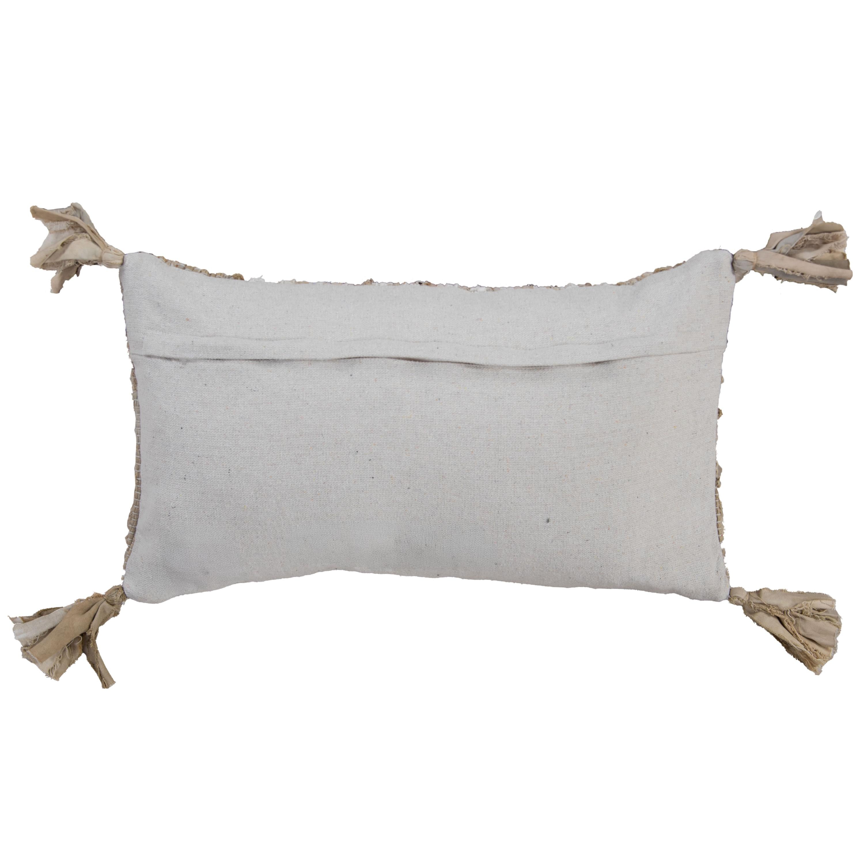 Woven Recycled Stripe Lumbar Pillow