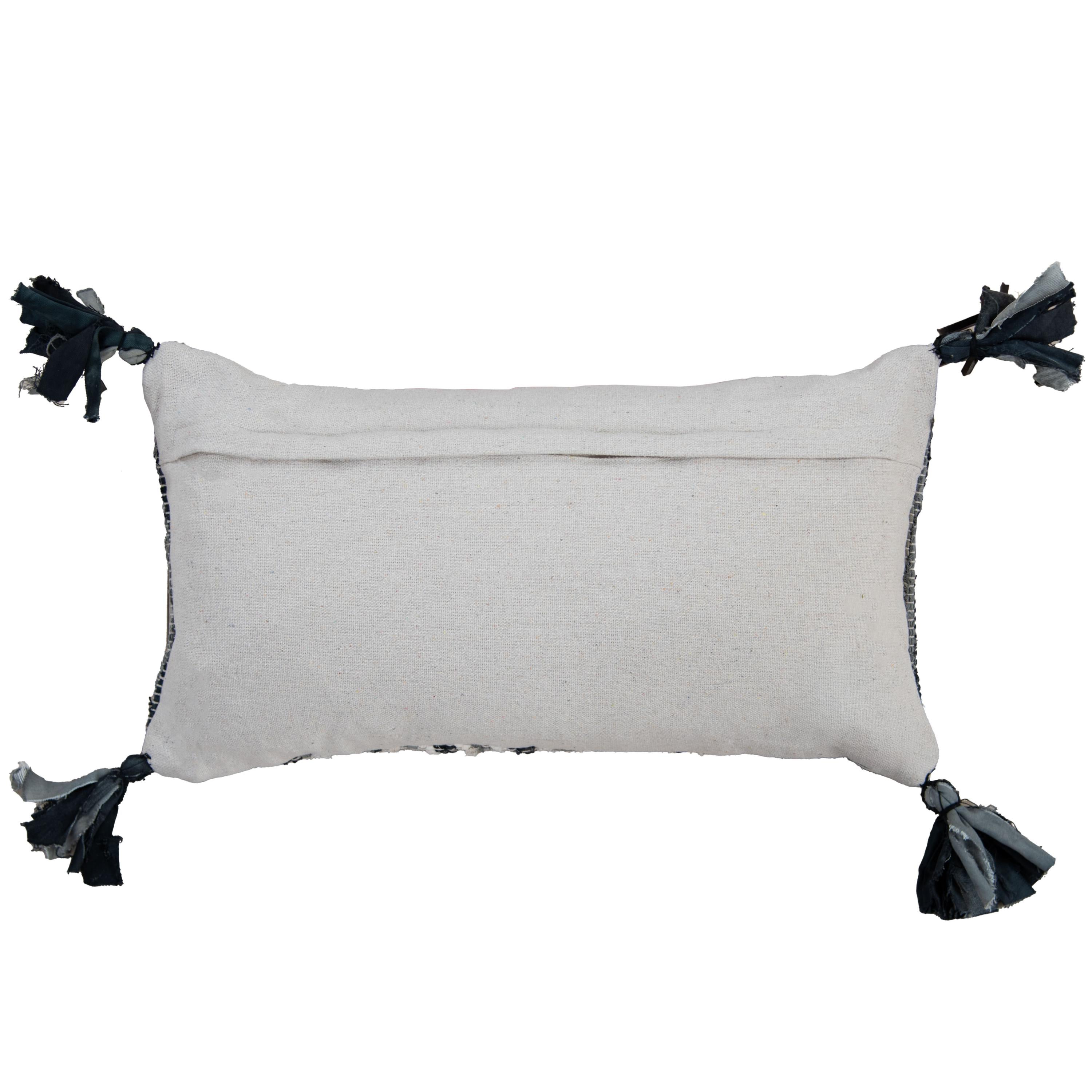Woven Recycled Stripe Lumbar Pillow