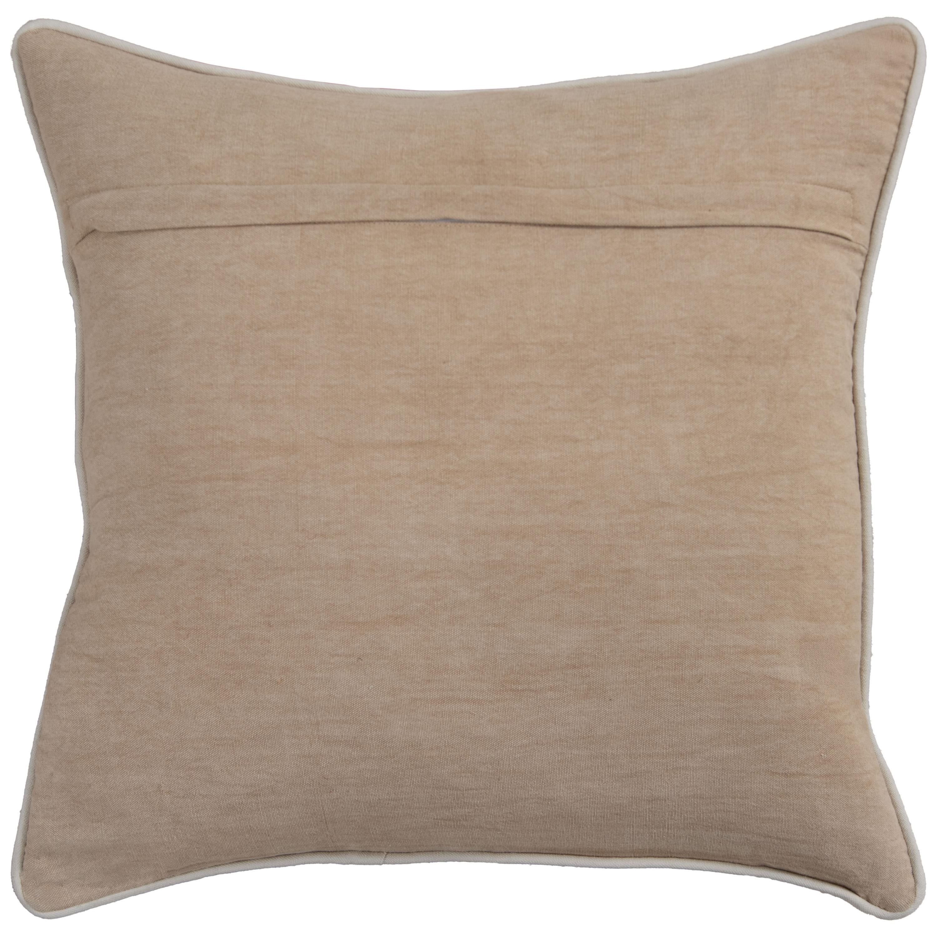 Botanical Embroidered Throw Pillow