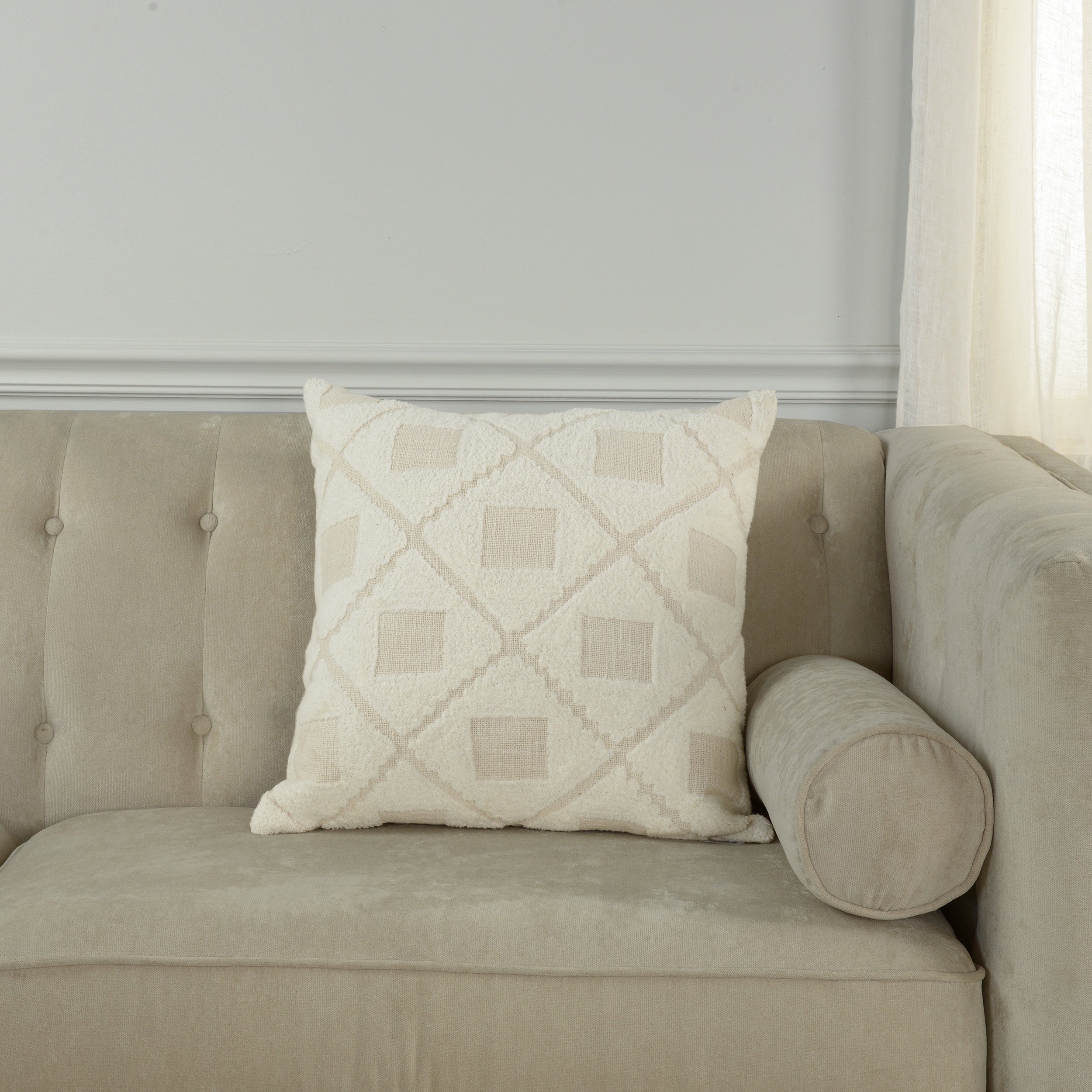 Haven Tufted Diamond Pillow