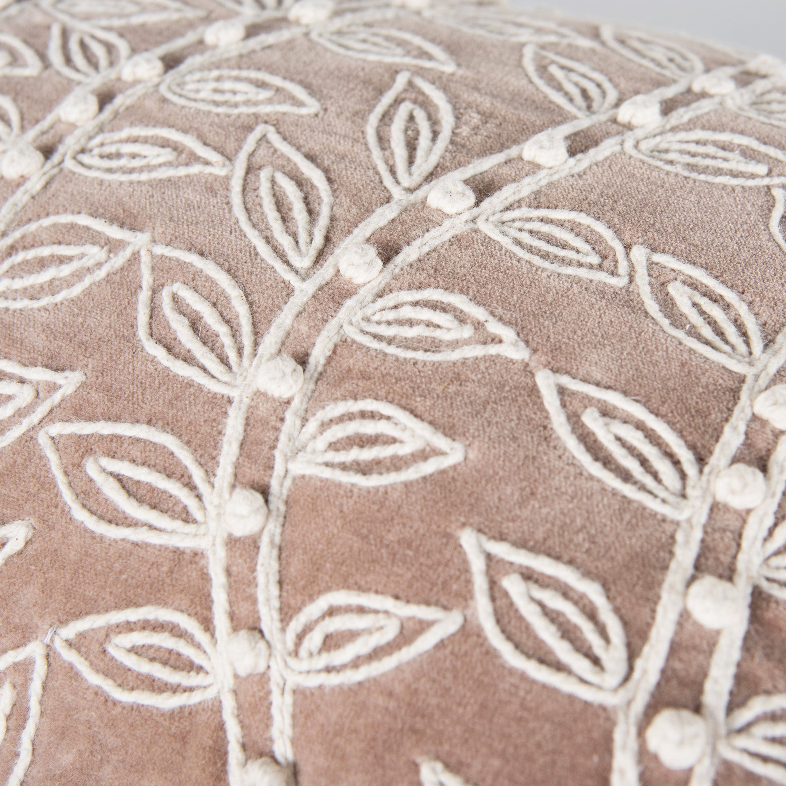 Blythe Embroidered Vine Lumbar Pillow