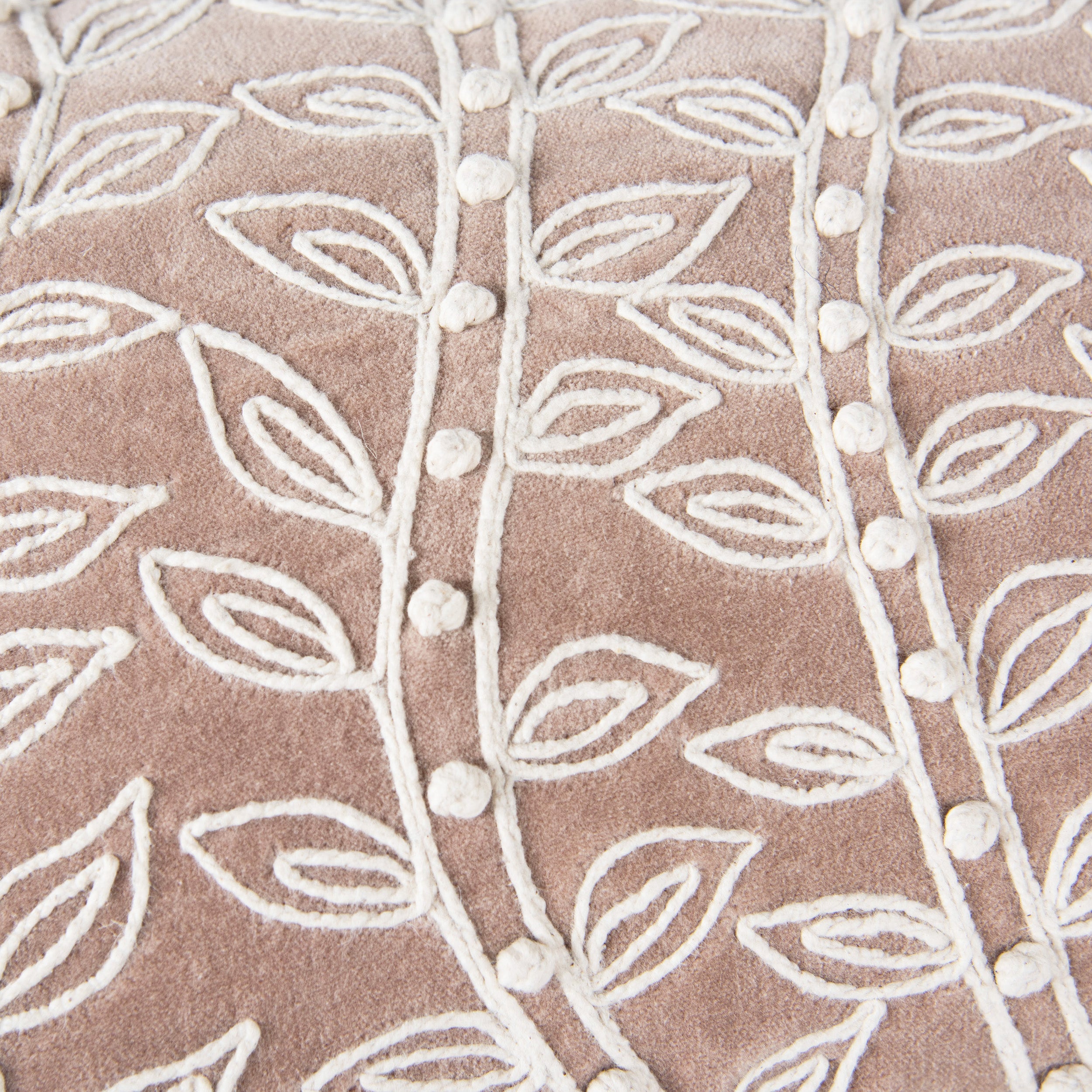 Blythe Embroidered Vine Lumbar Pillow