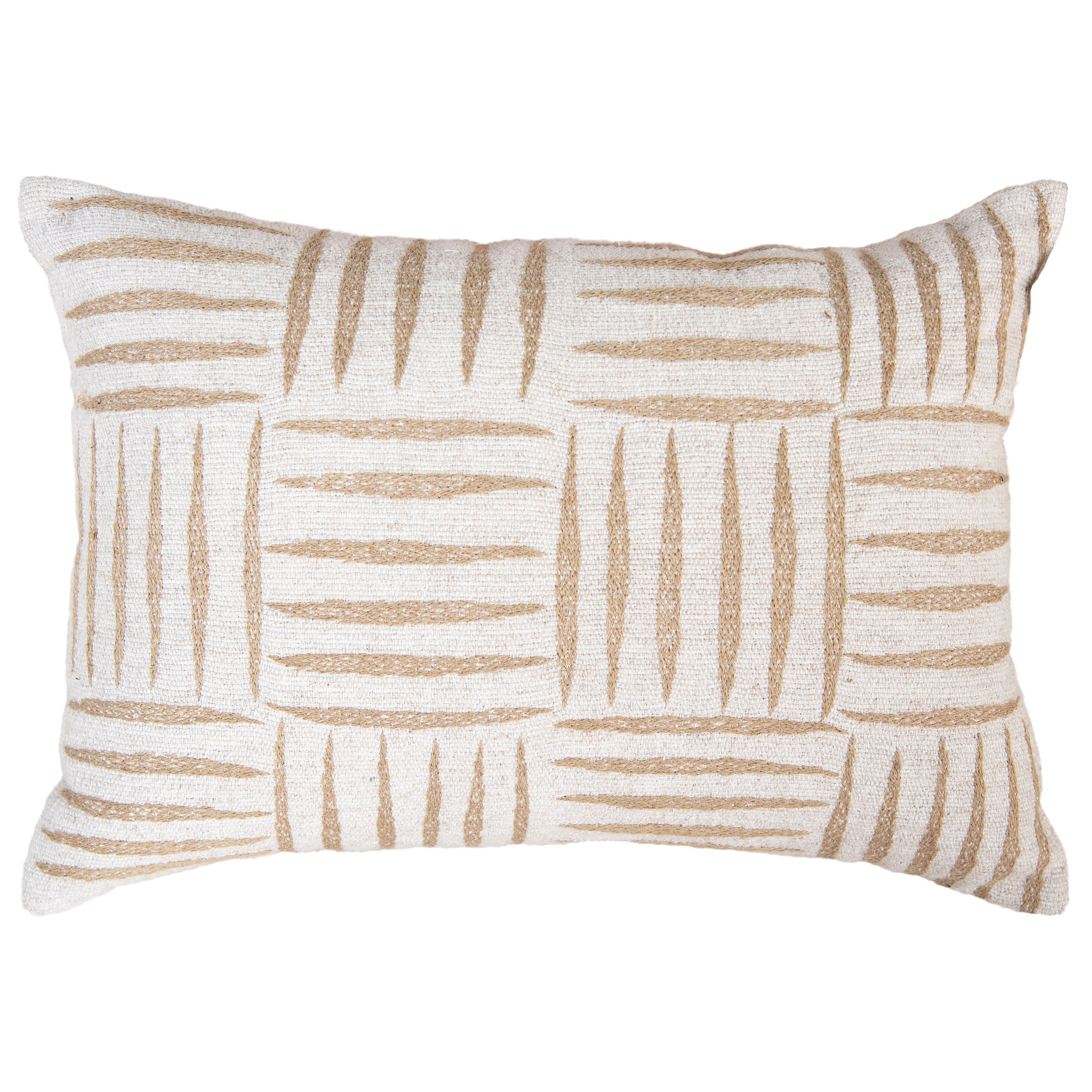 Kieran Textured Panel Lumbar Pillow