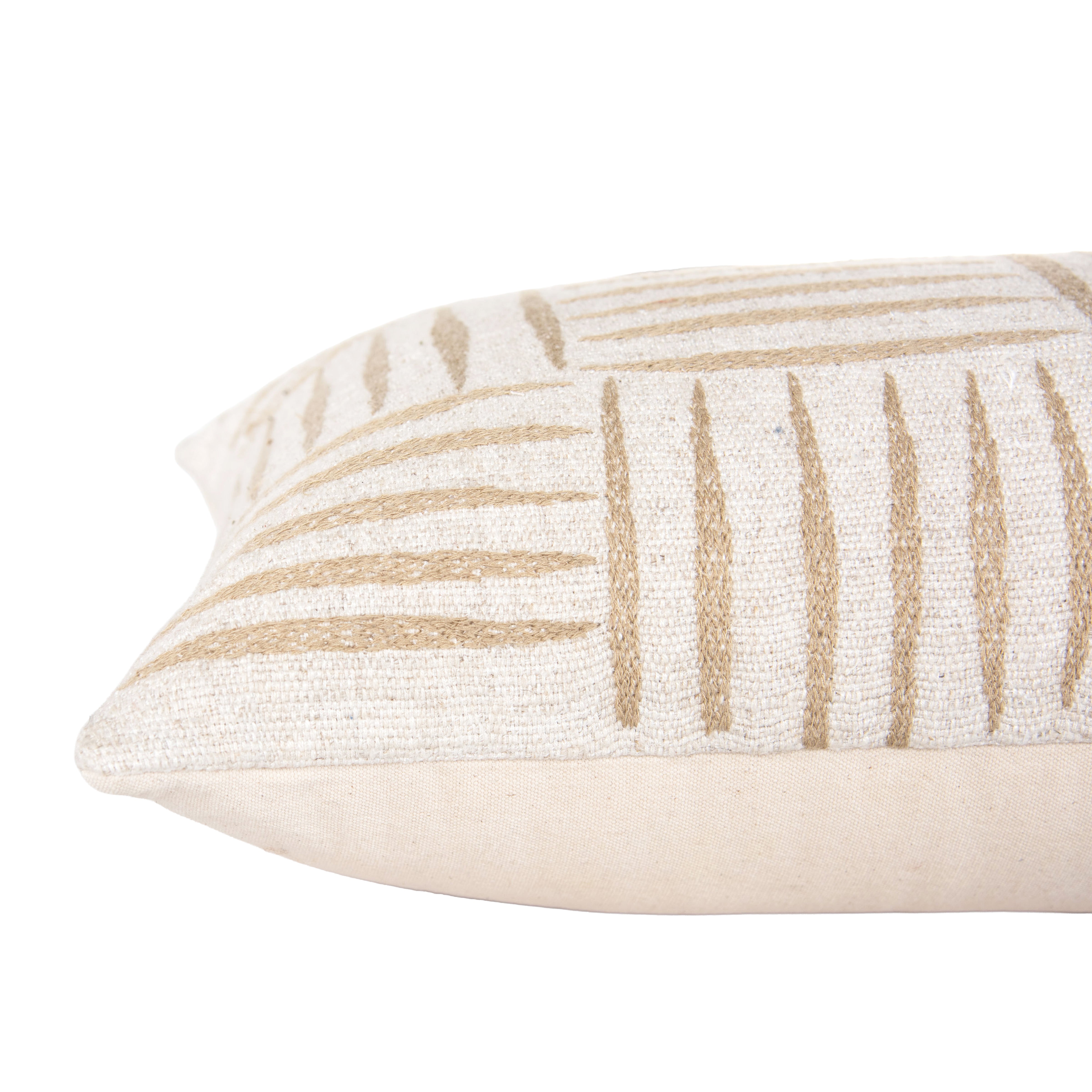 Kieran Textured Panel Lumbar Pillow