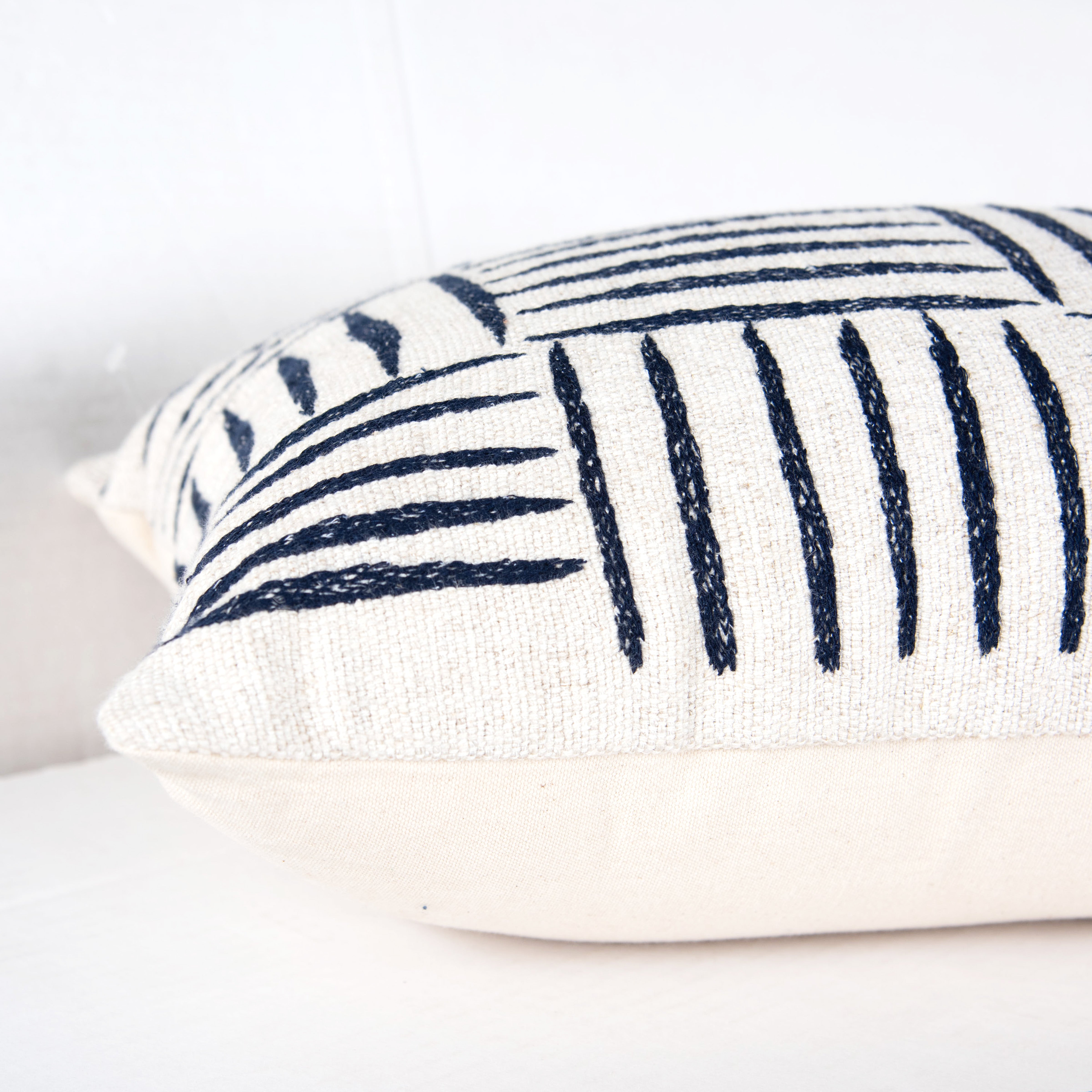Kieran Textured Panel Lumbar Pillow