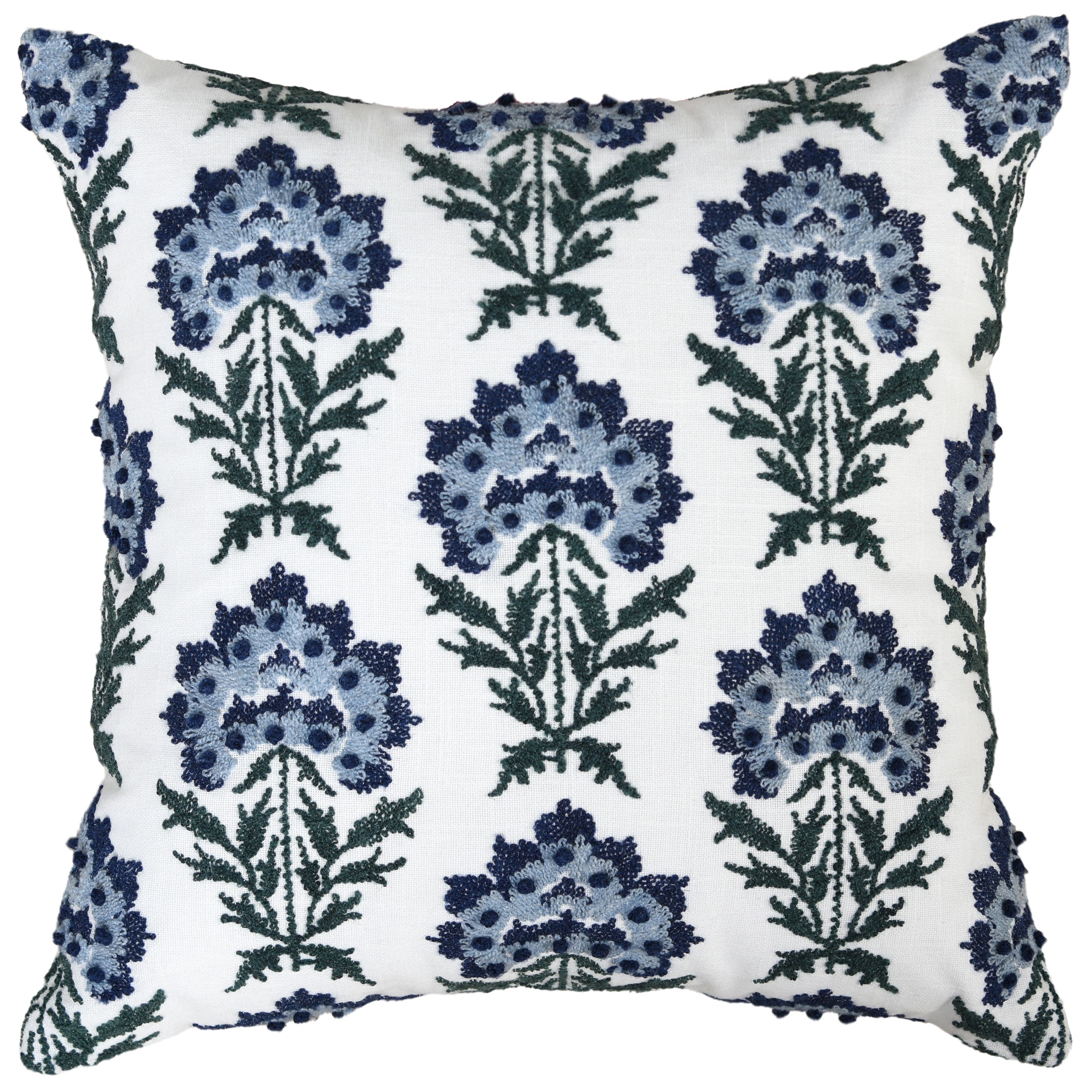 Maribel Heritage Blossom Embroidered Pillow