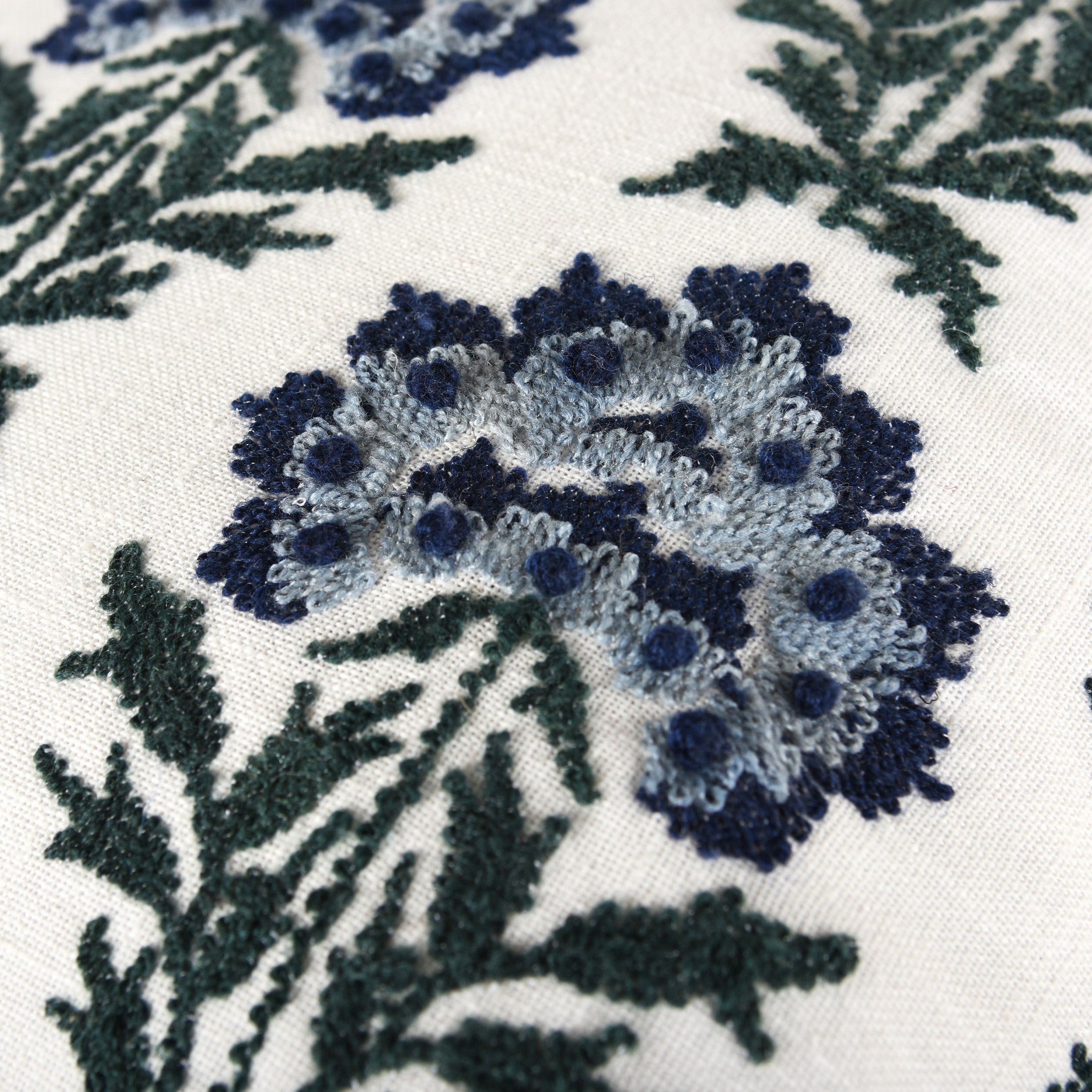 Maribel Heritage Blossom Embroidered Pillow