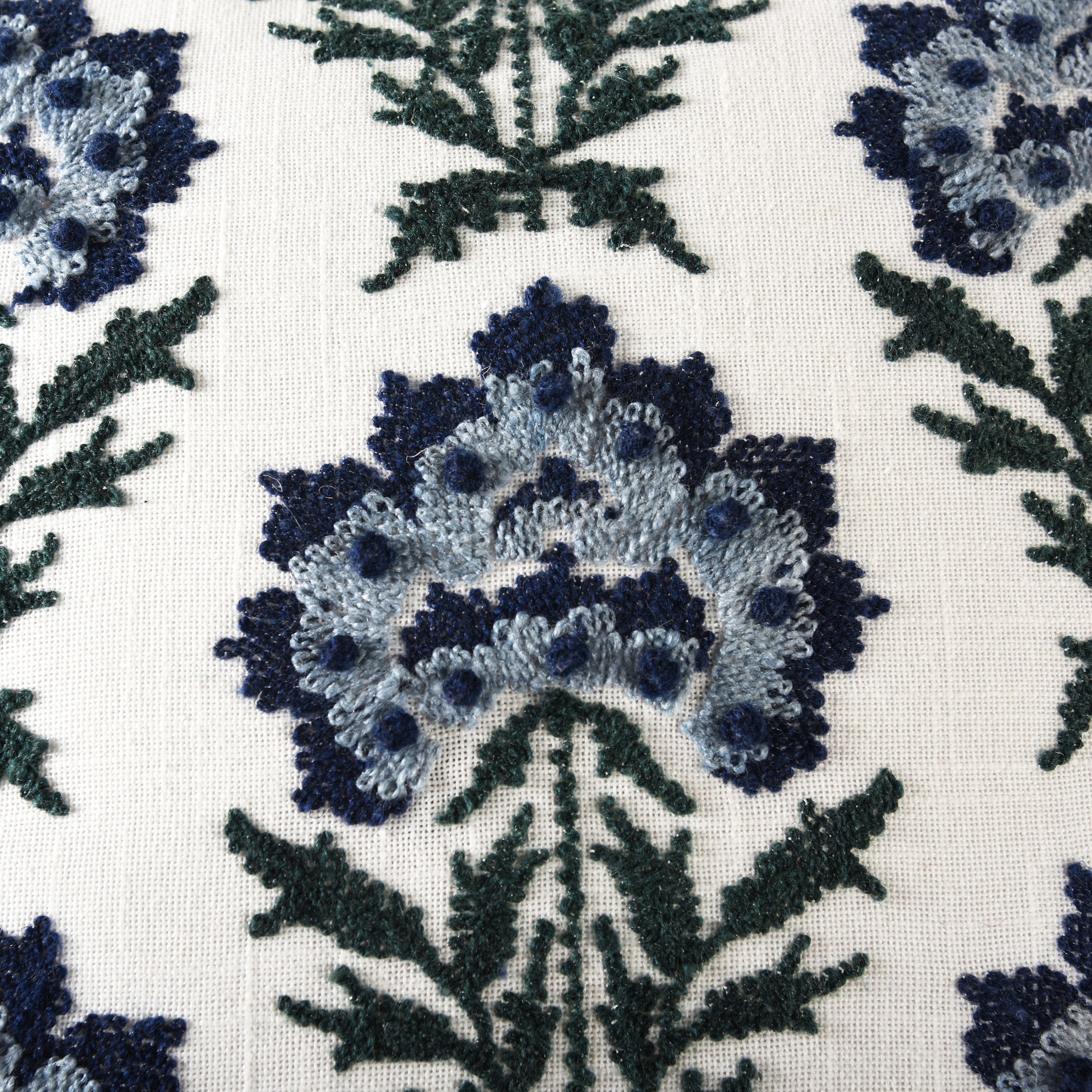 Maribel Heritage Blossom Embroidered Pillow