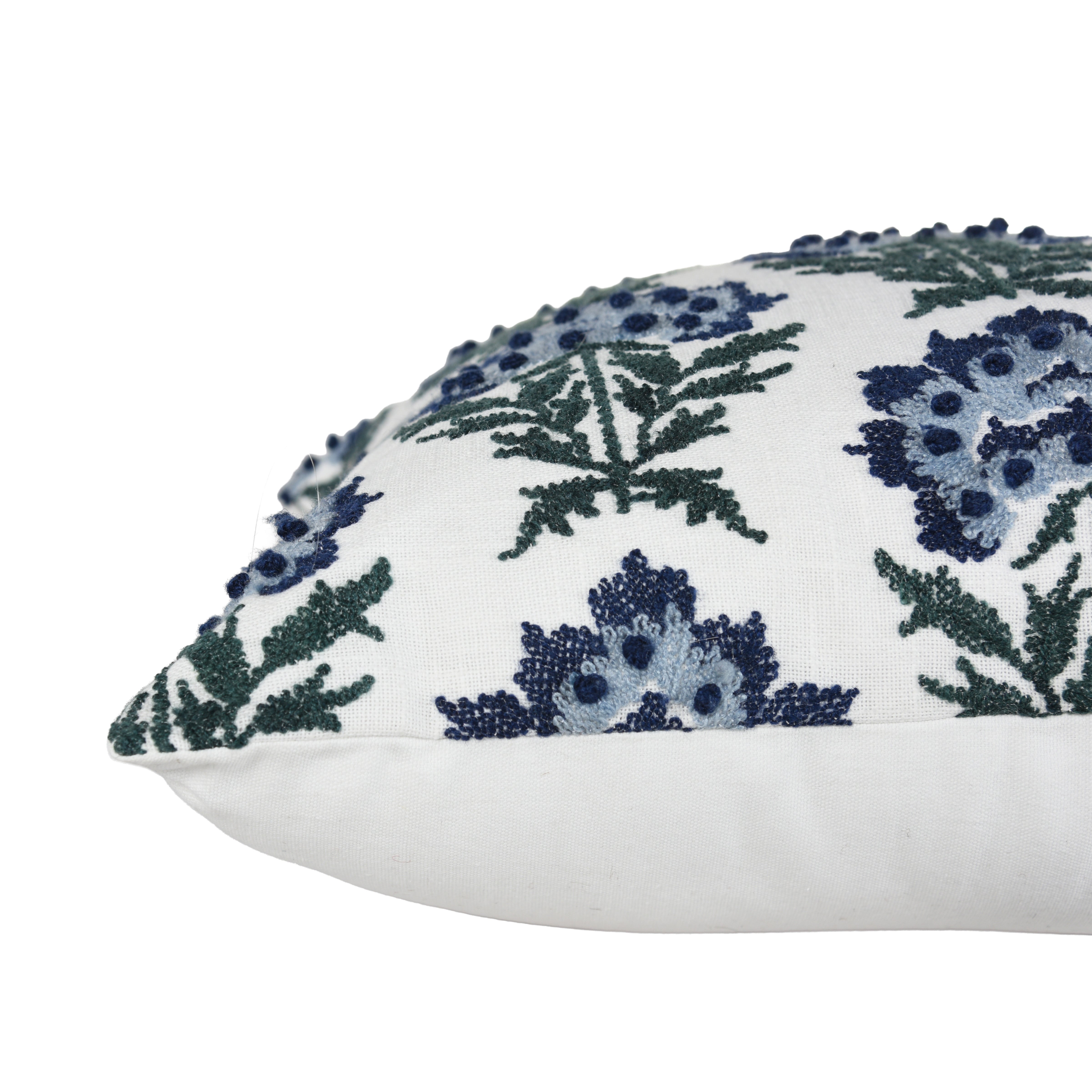 Maribel Heritage Blossom Embroidered Pillow