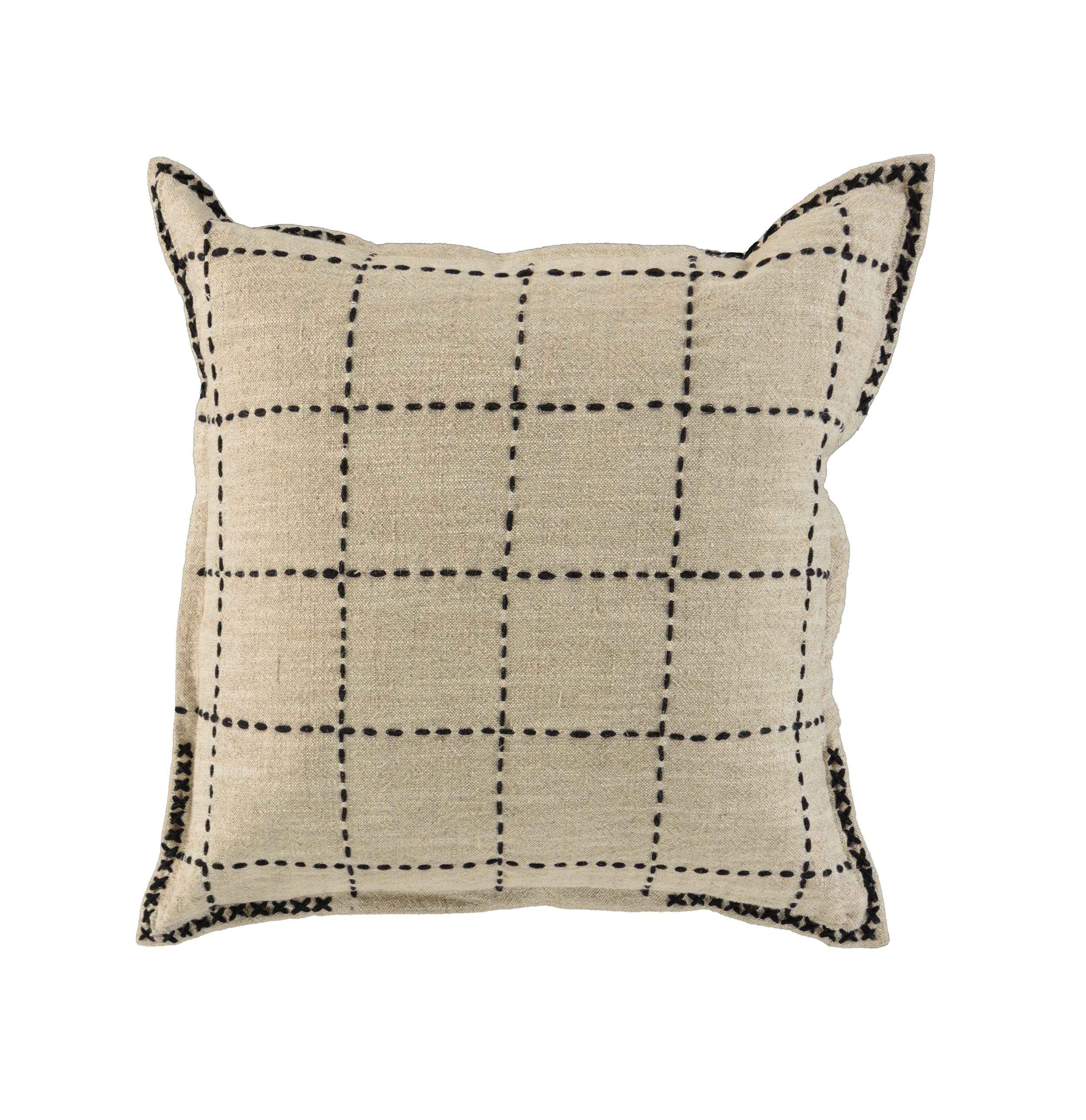 Winston Stitched Grid Pillow