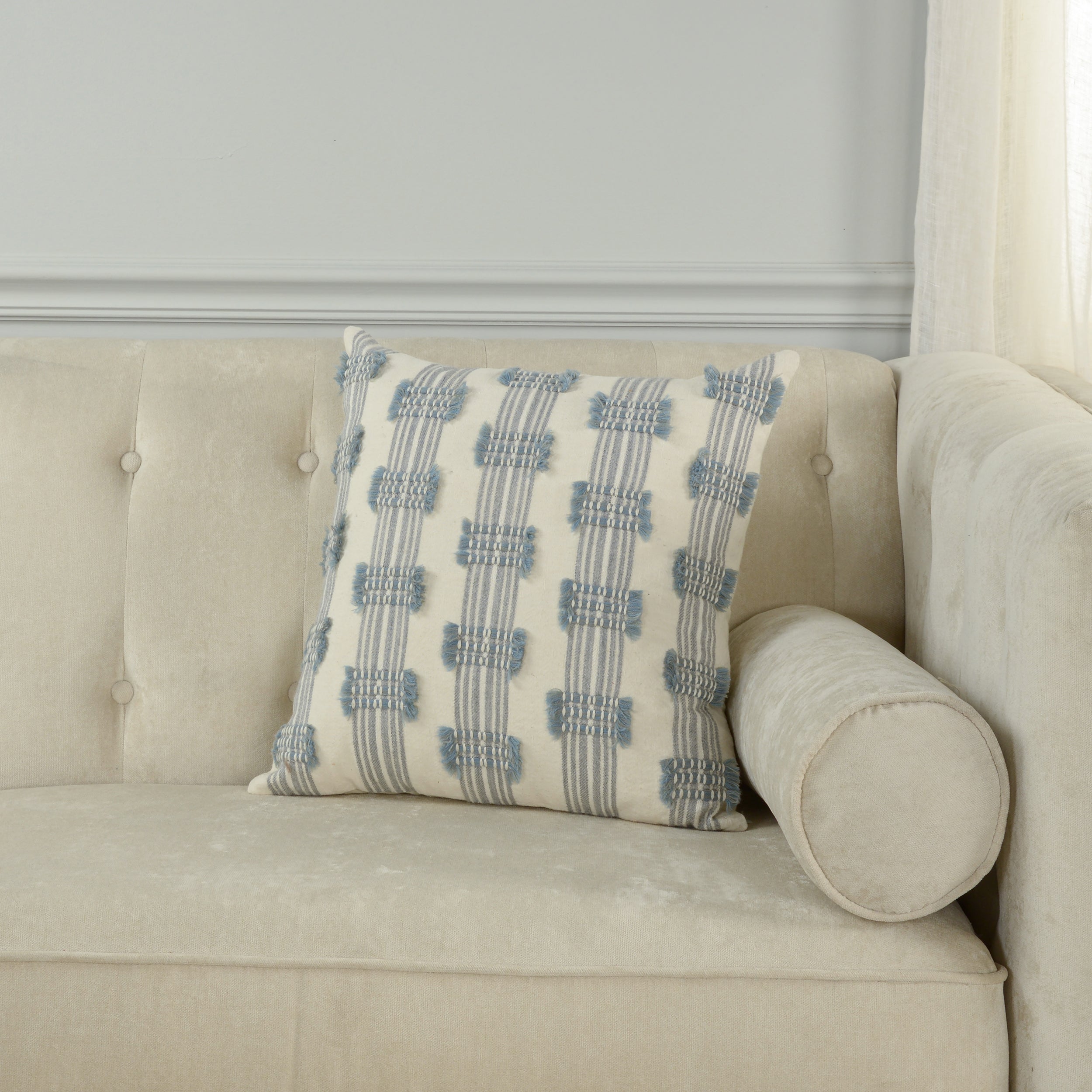 Harborview Tucked Stripe Pillow
