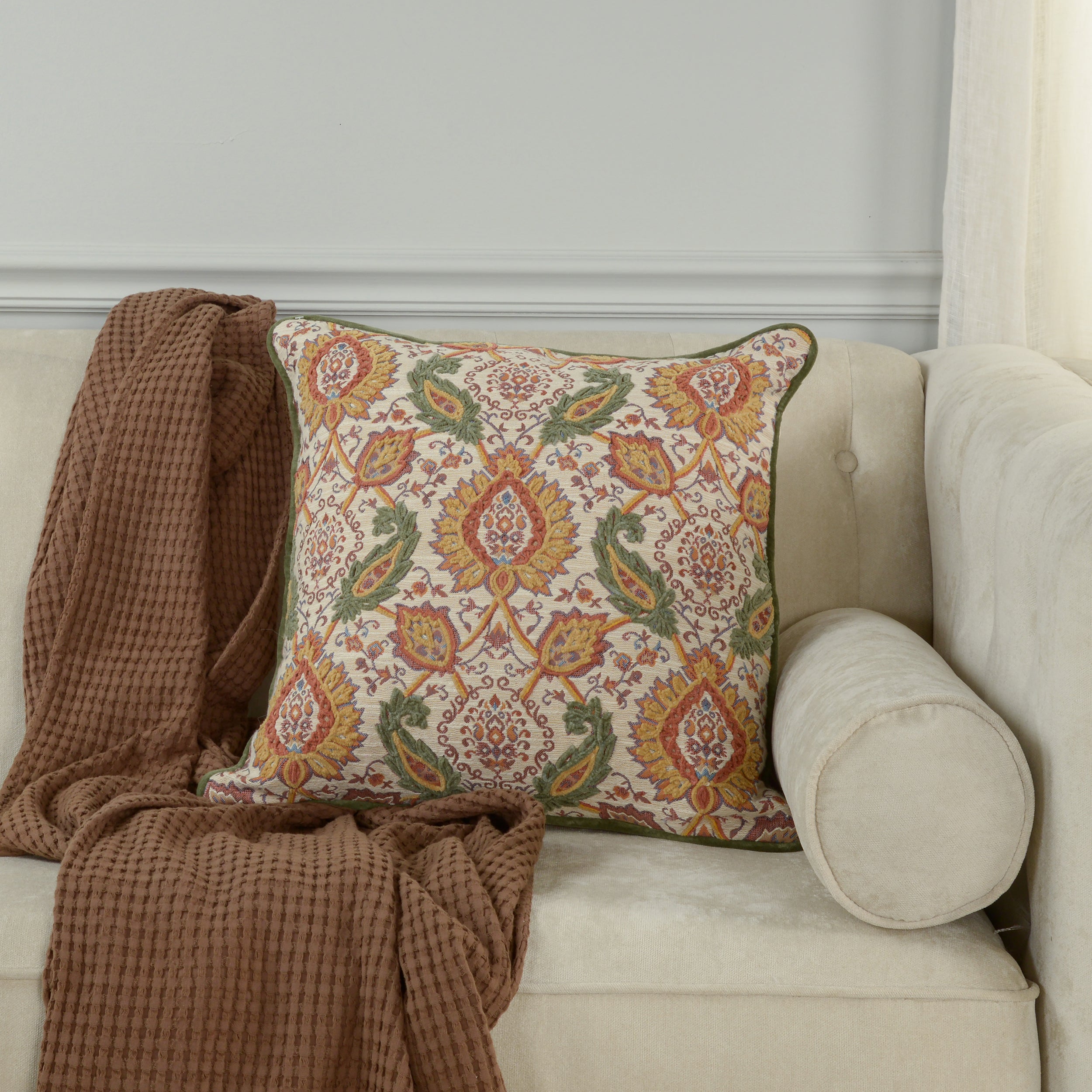 Serafina Ornate Floral Pillow