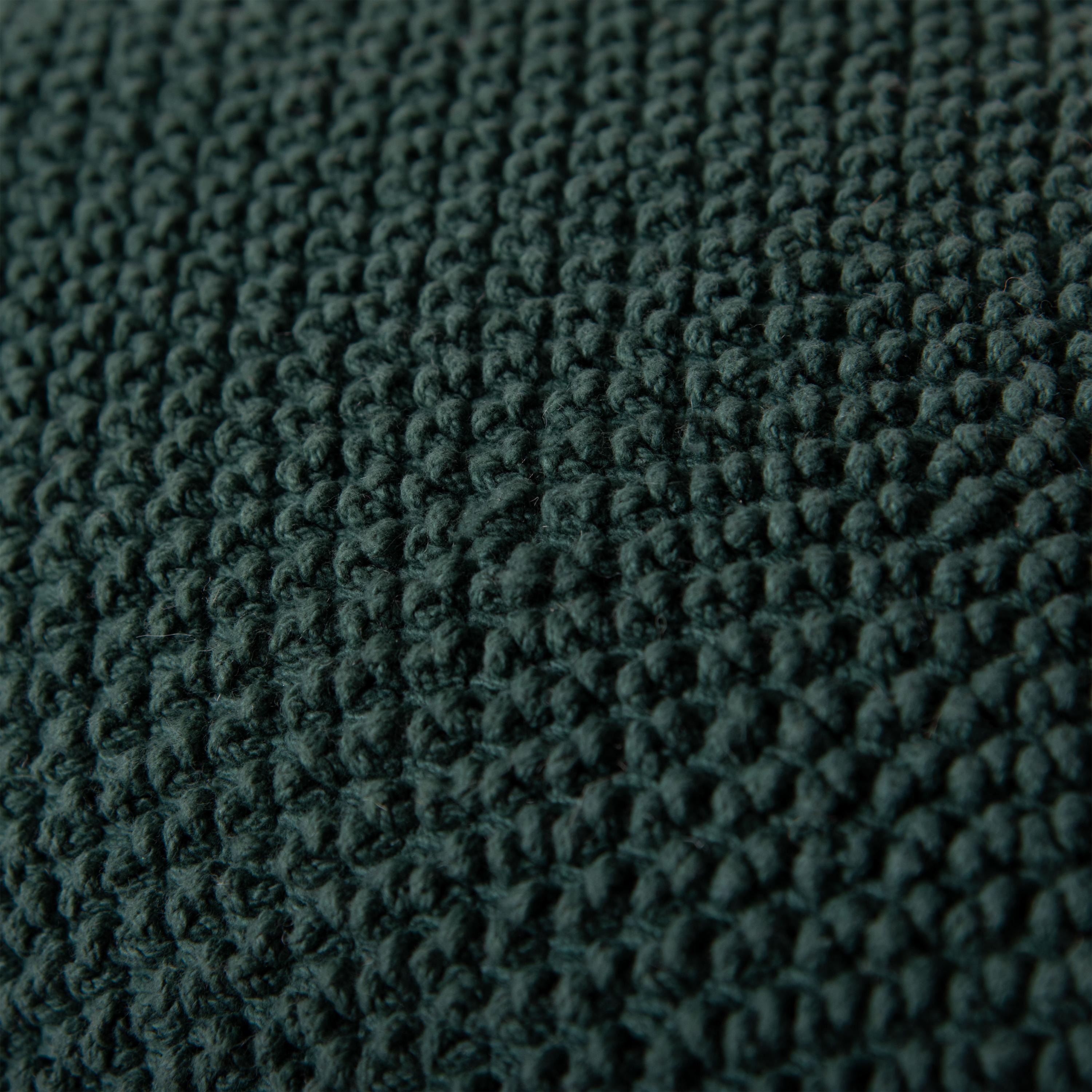 Solid Cotton Nubby Textured Decorative Throw Pillow