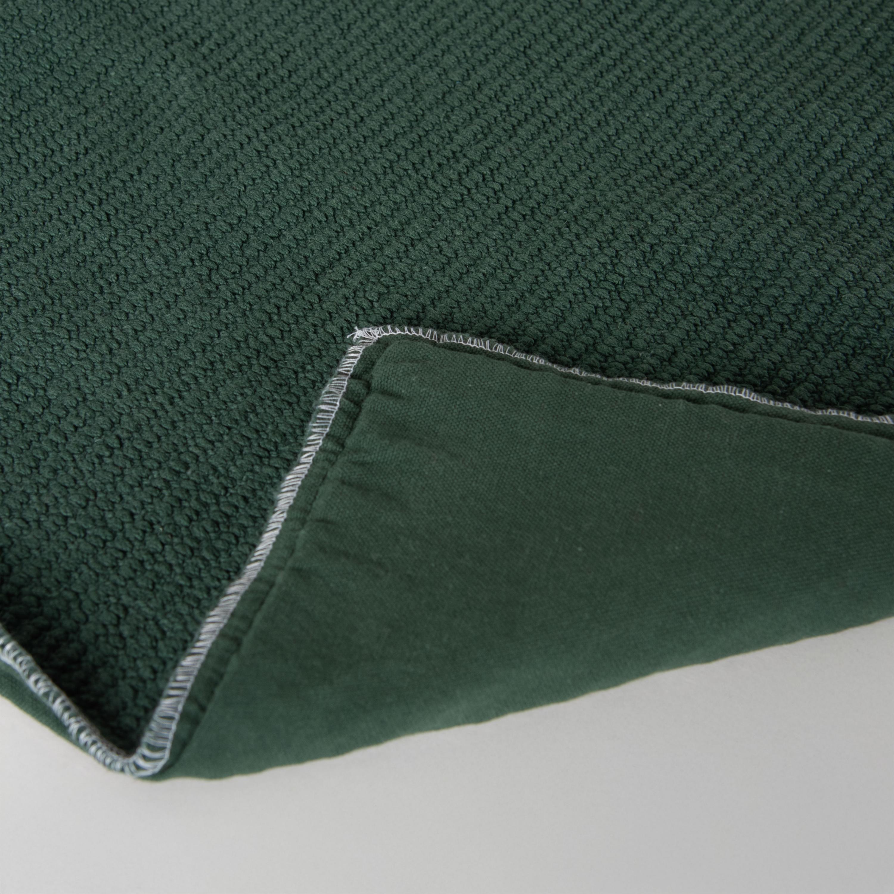 Solid Cotton Nubby Textured Decorative Throw Pillow