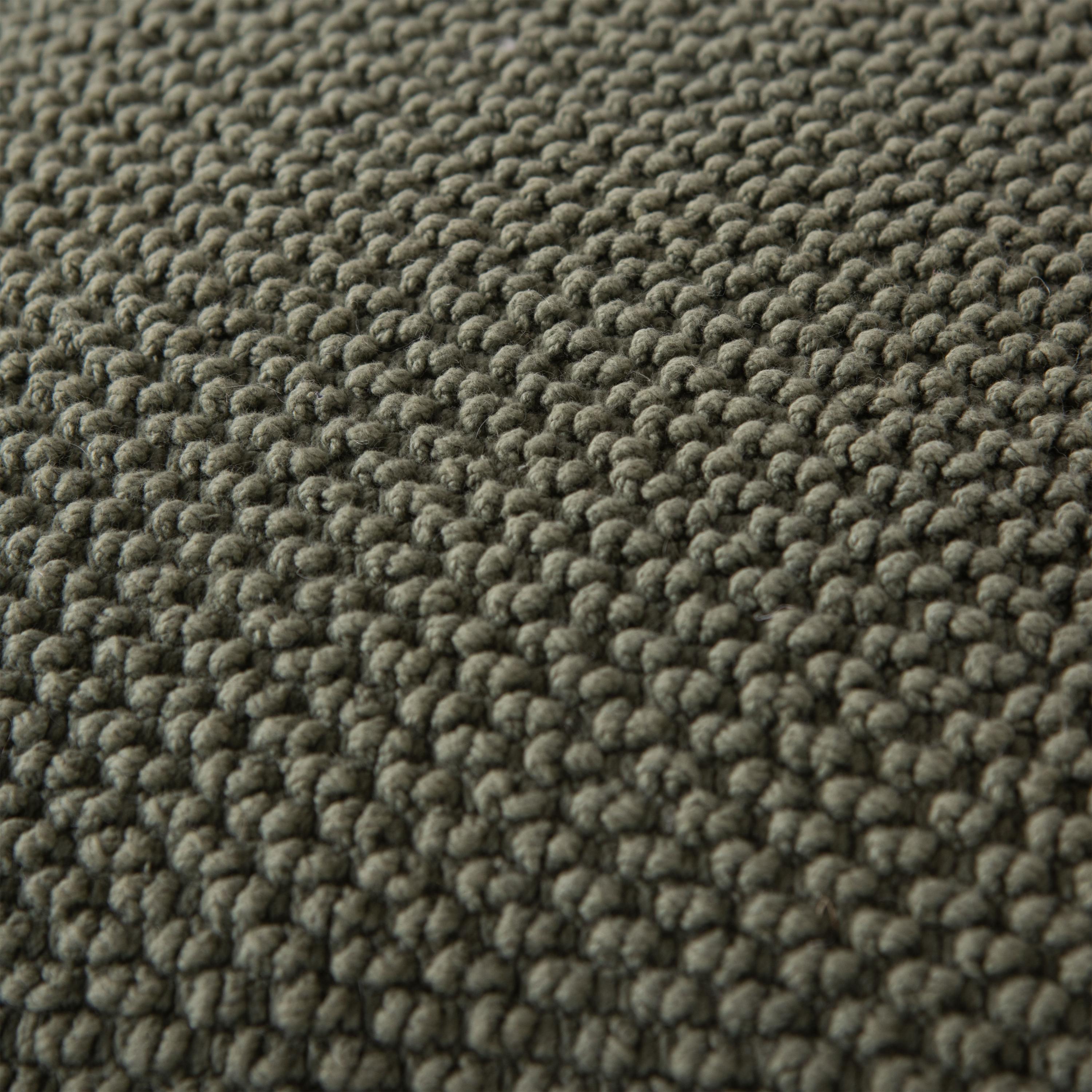 Solid Cotton Nubby Textured Decorative Throw Pillow