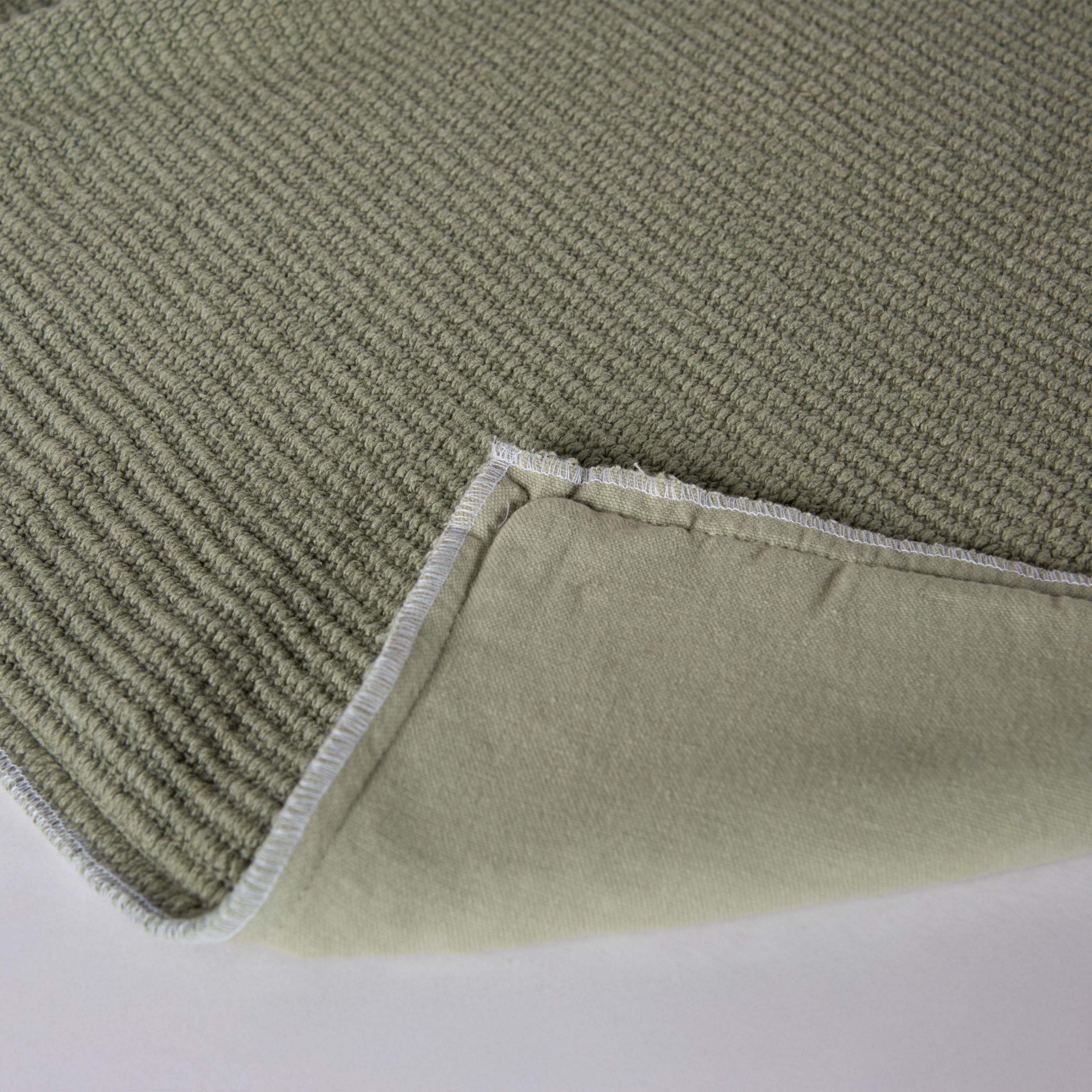 Solid Cotton Nubby Textured Decorative Throw Pillow