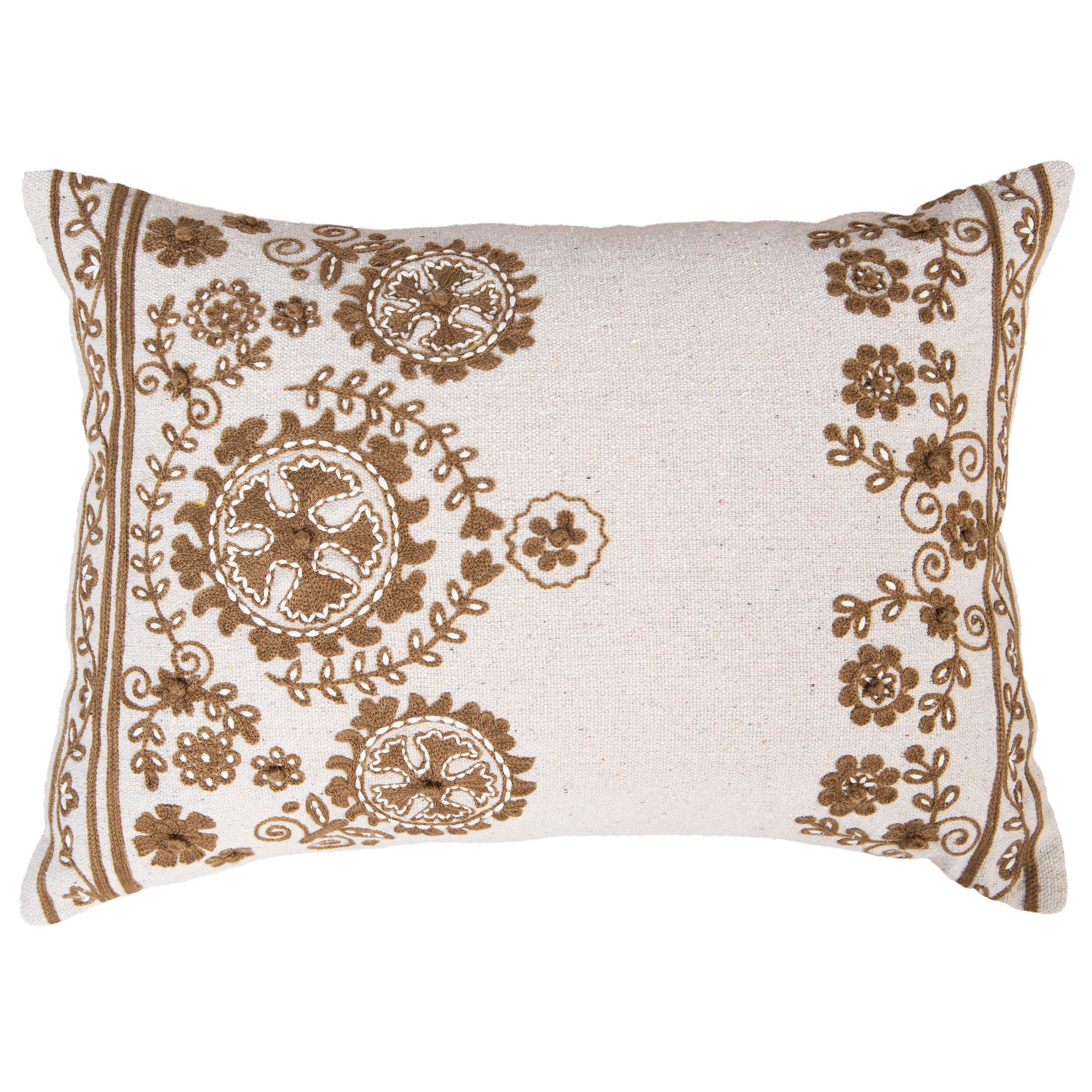 Tamsin Floral Border Lumbar Pillow