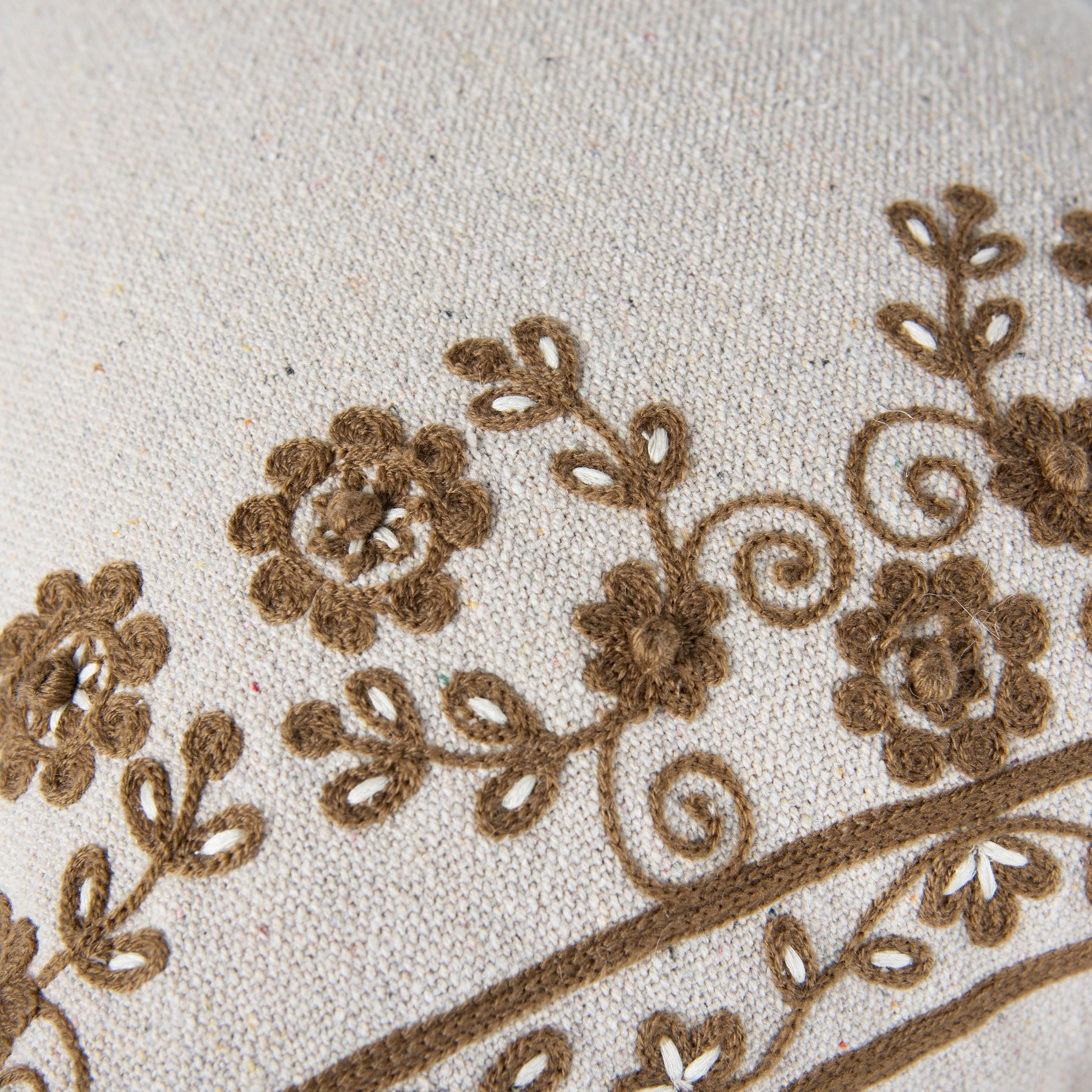 Tamsin Floral Border Lumbar Pillow