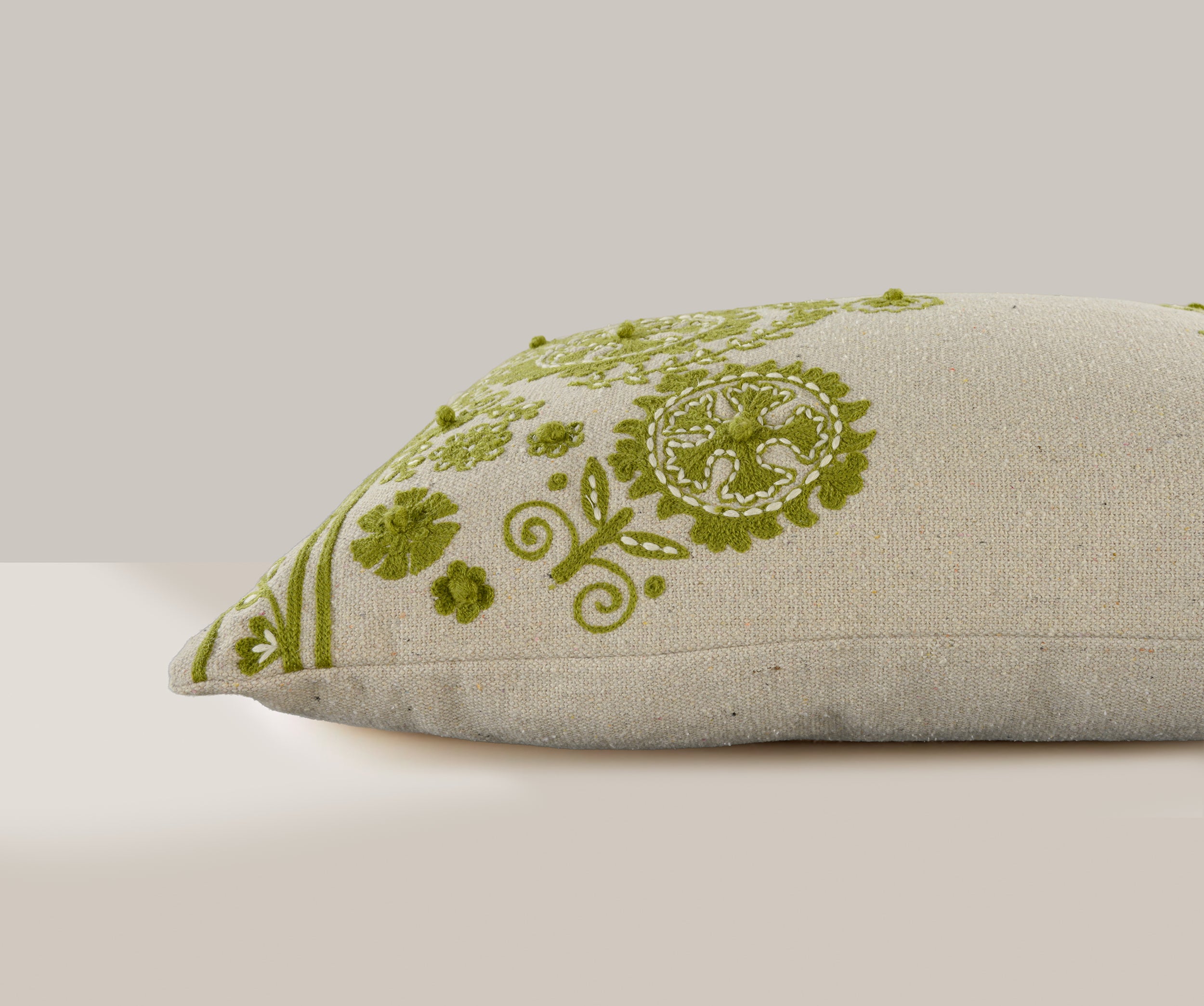 Tamsin Floral Border Lumbar Pillow