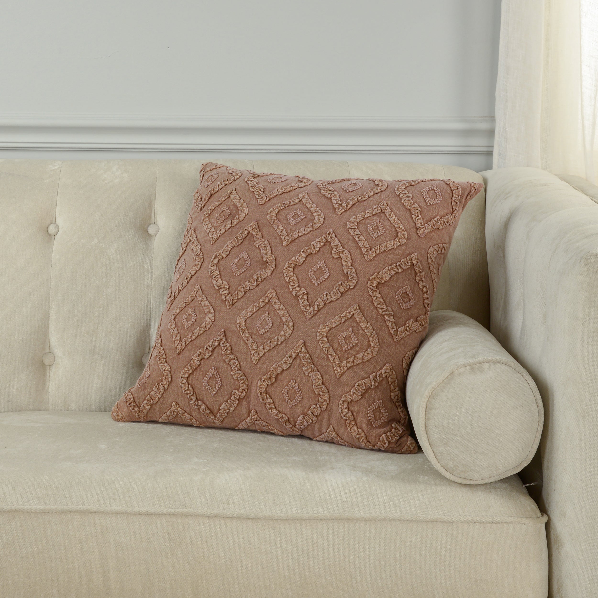 Paloma Quilted Medallion Pillow