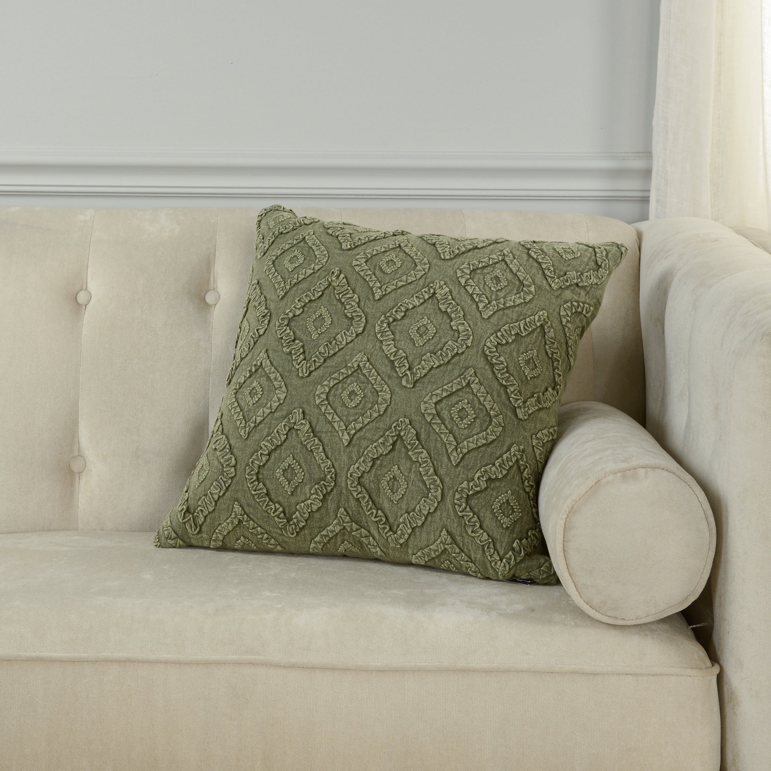Paloma Quilted Medallion Pillow