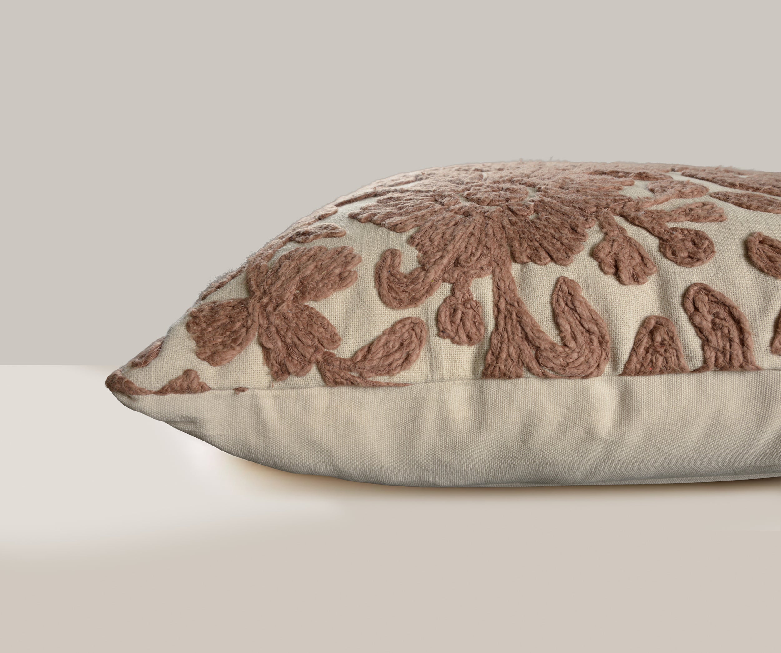 Fiora Embroidered Garden Pillow