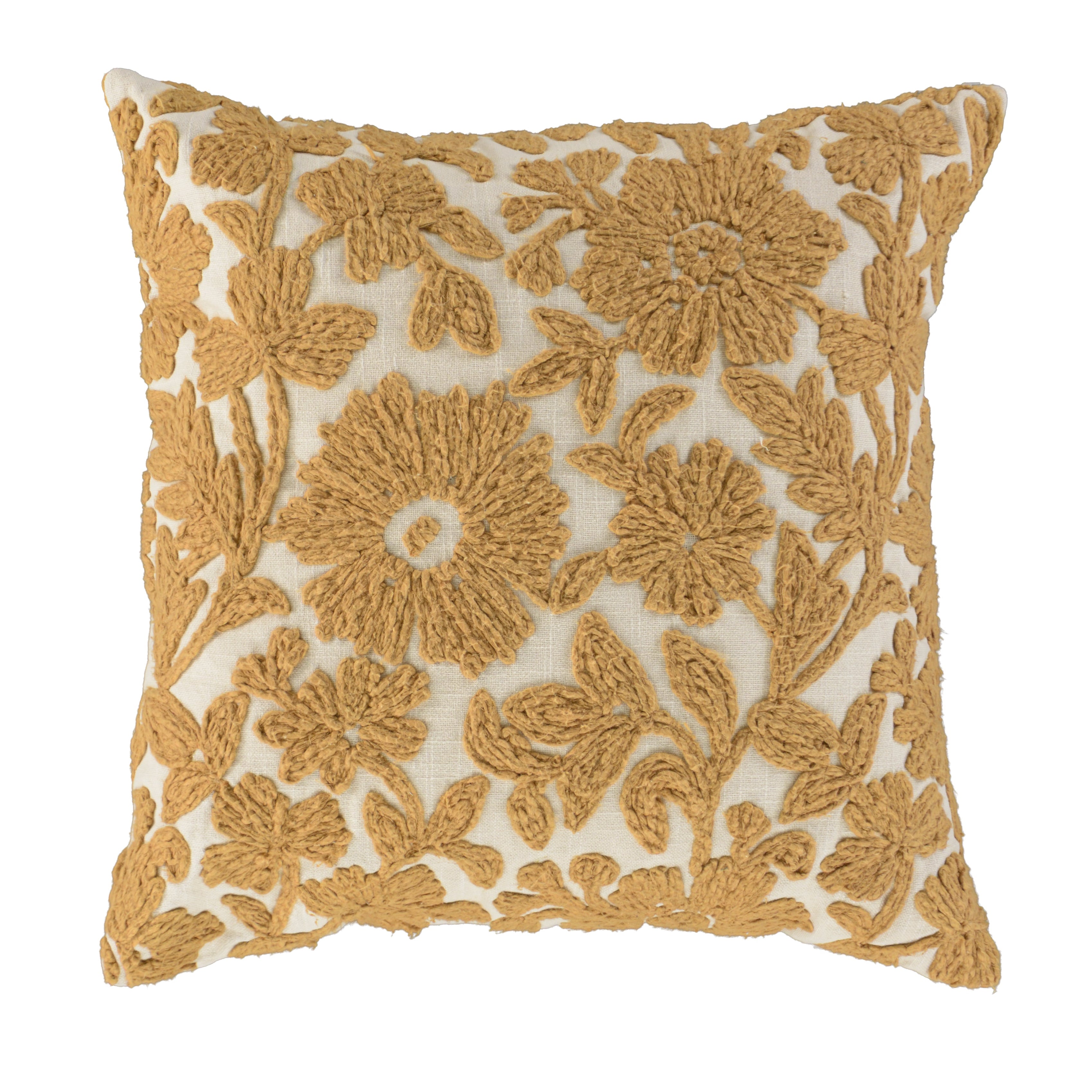 Fiora Embroidered Garden Pillow