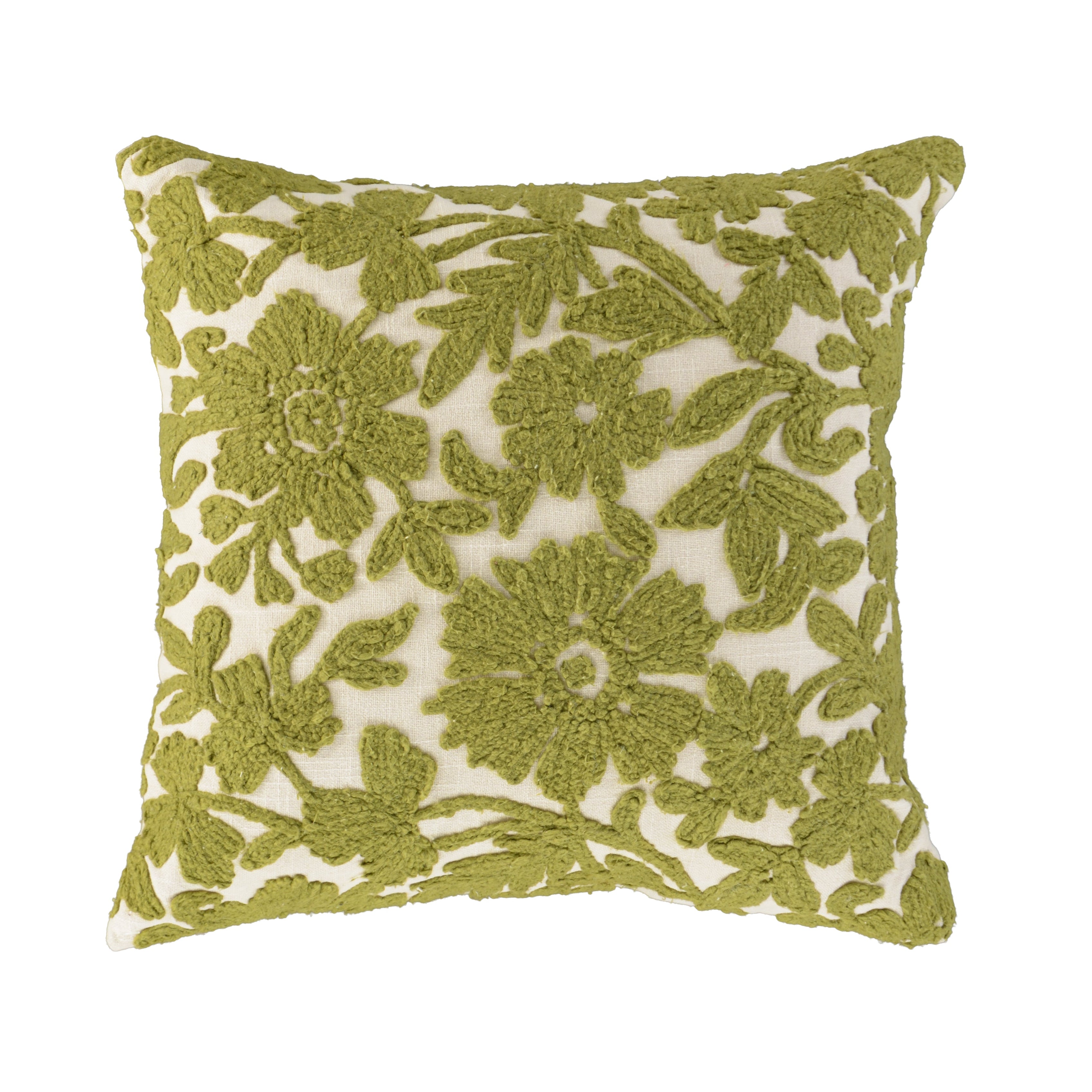 Fiora Embroidered Garden Pillow