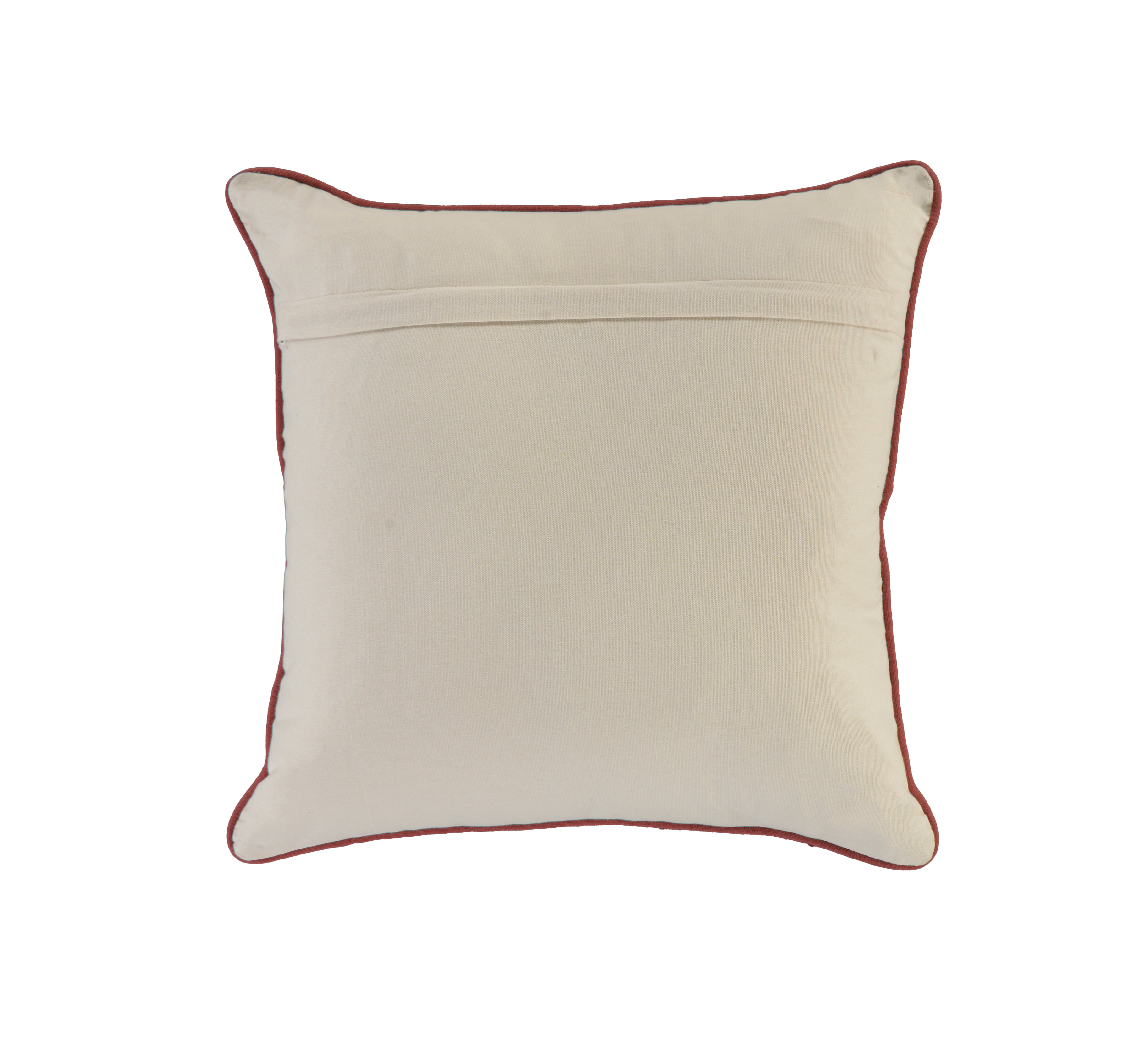Roscoe Embroidered Leaf Tile Pillow
