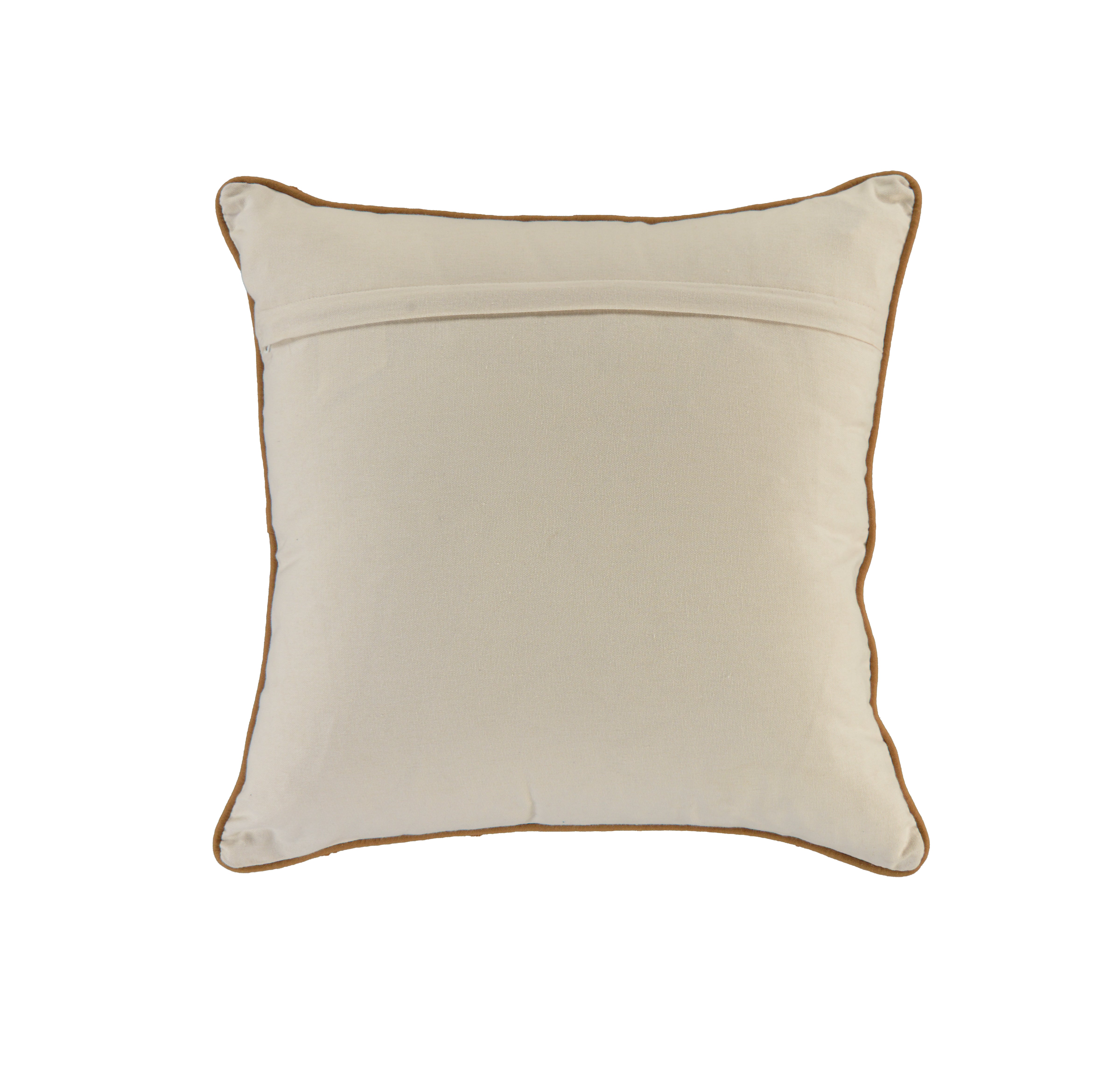 Roscoe Embroidered Leaf Tile Pillow