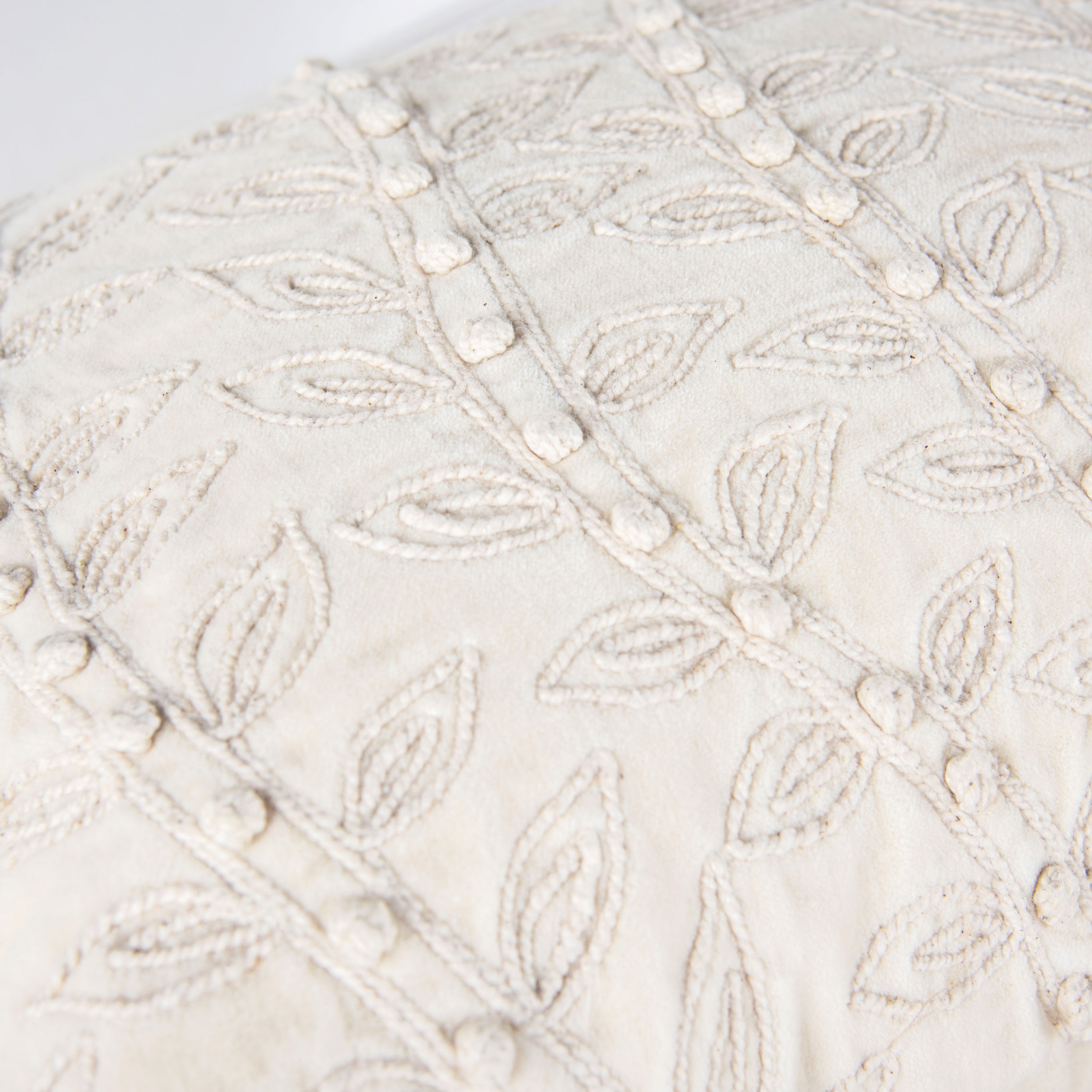 Blythe Embroidered Vine Lumbar Pillow