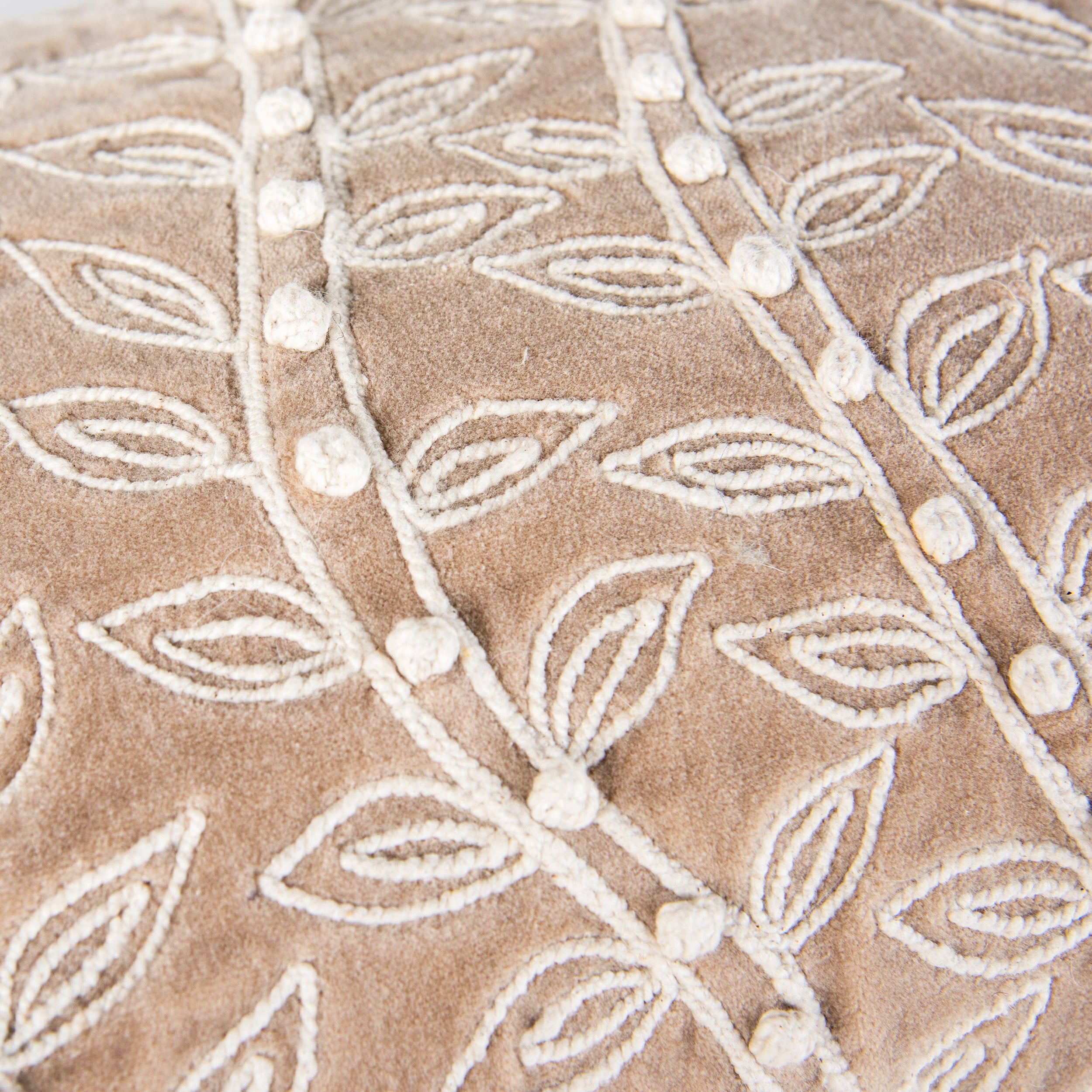 Blythe Embroidered Vine Lumbar Pillow