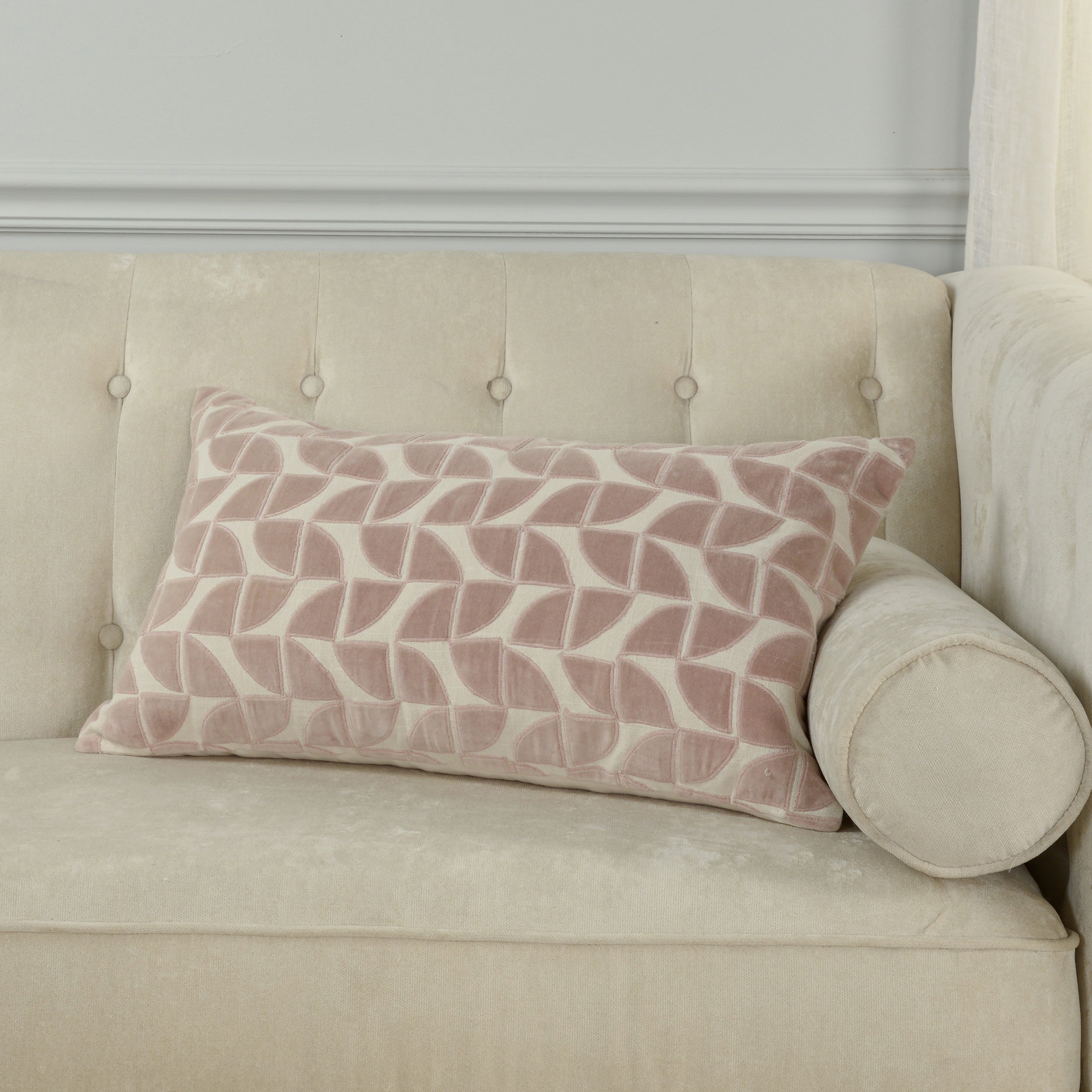 Elodie Petal Tile Pillow