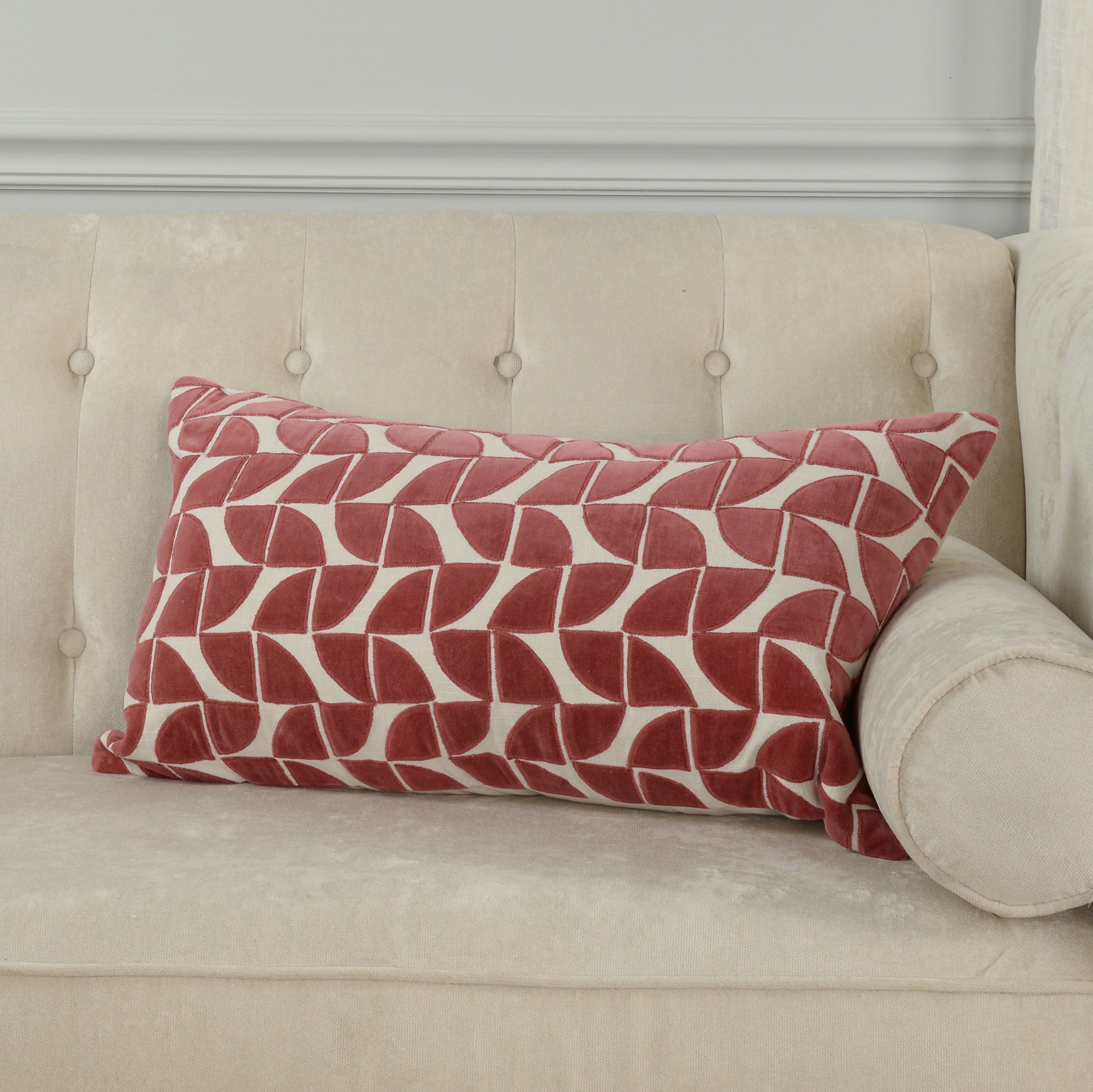 Elodie Petal Tile Pillow