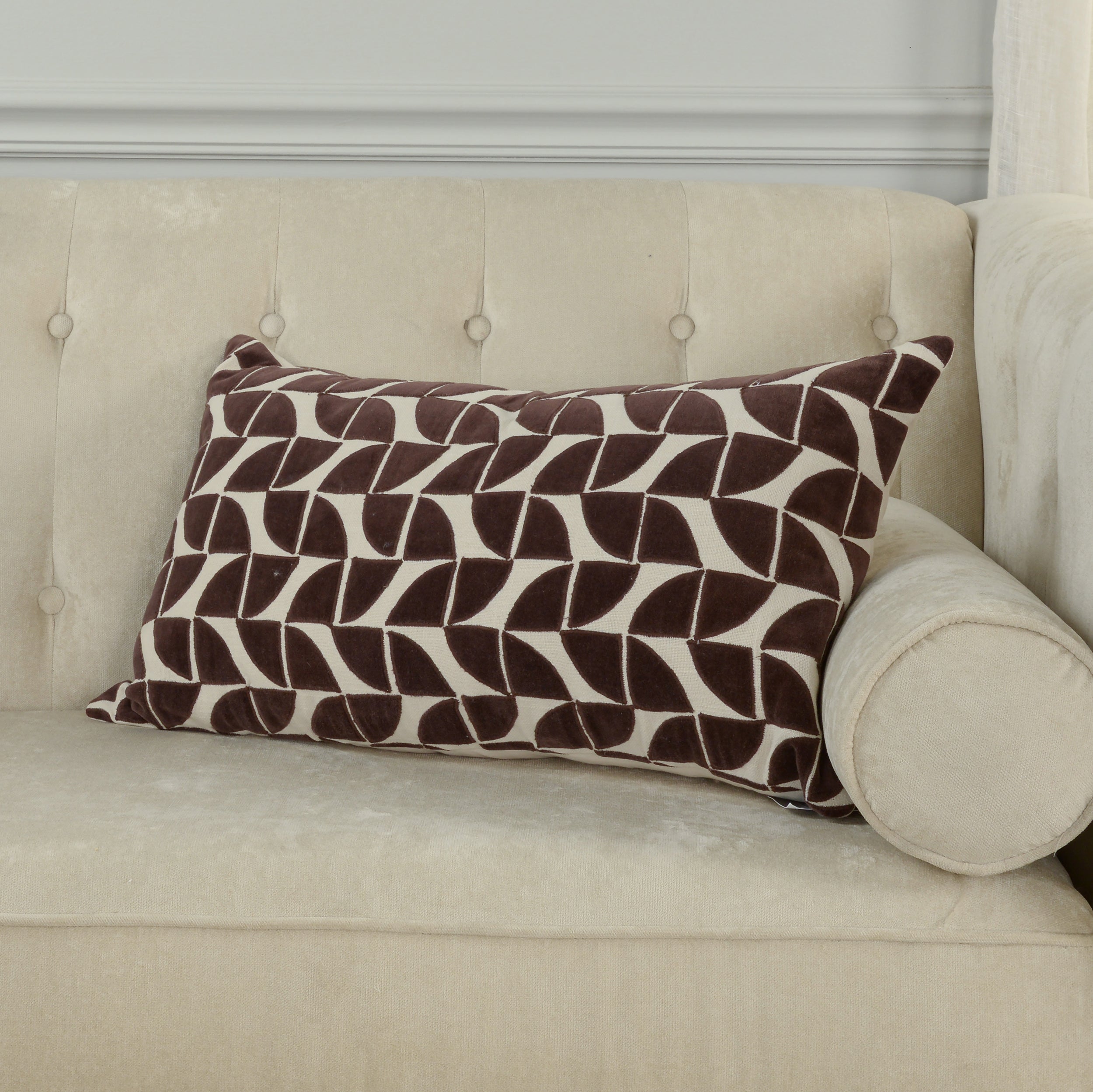 Elodie Petal Tile Pillow