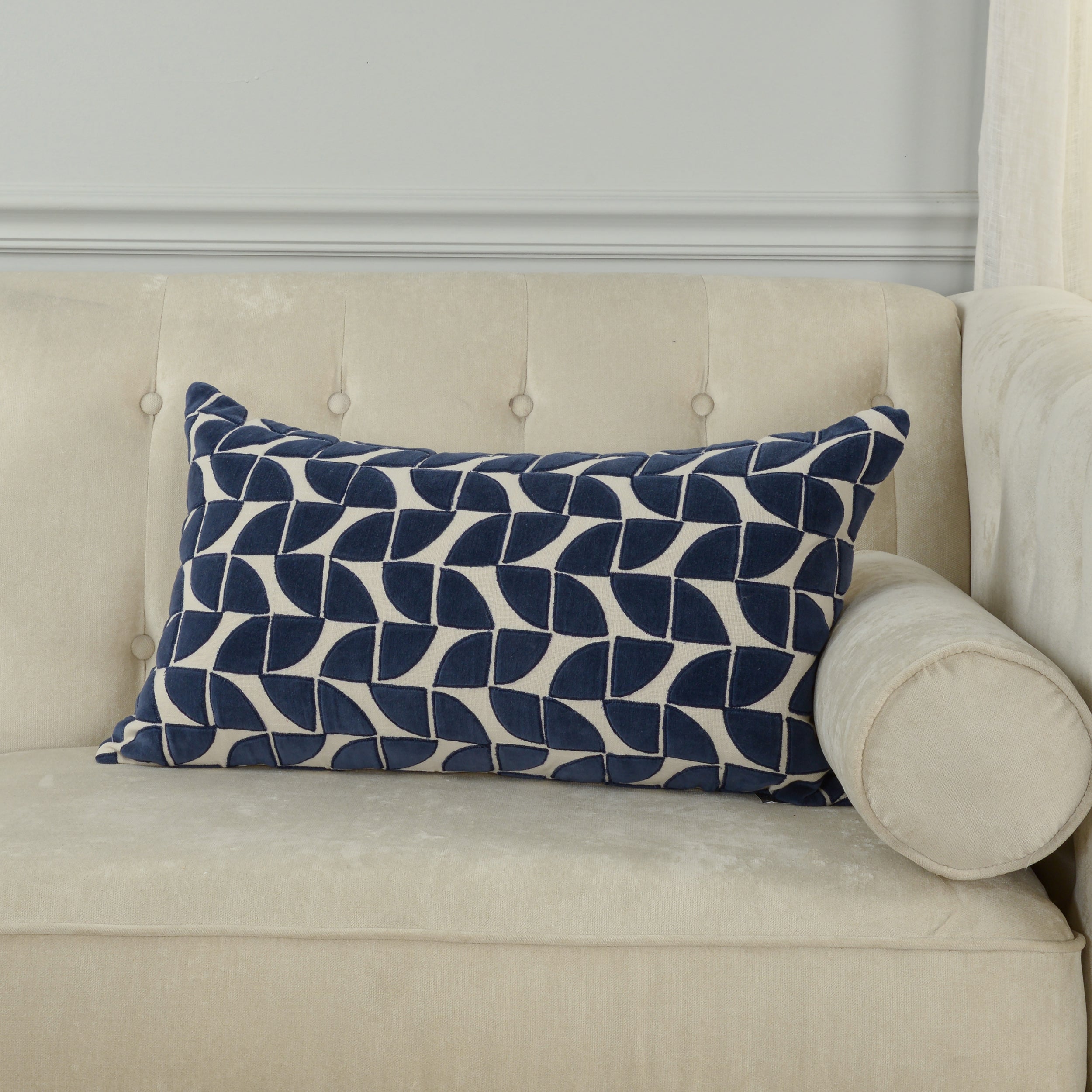 Elodie Petal Tile Pillow