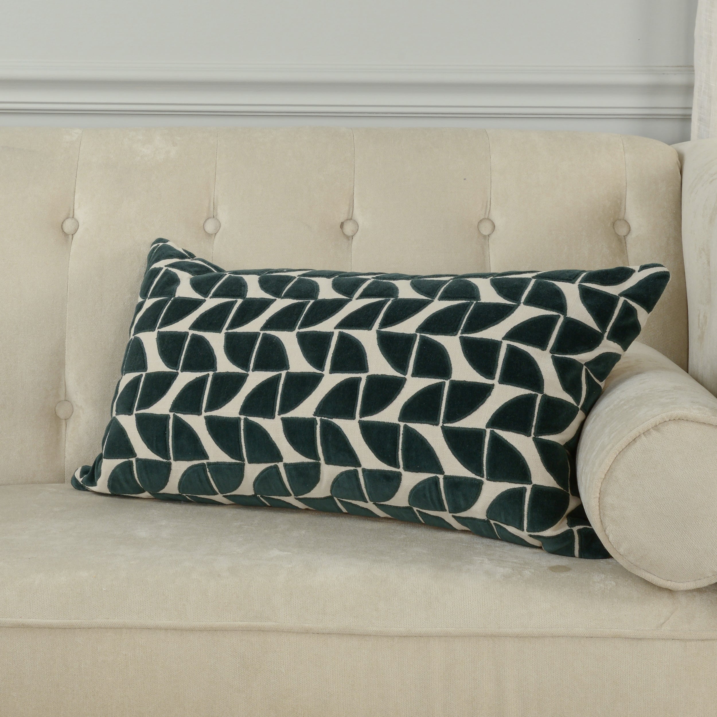 Elodie Petal Tile Pillow