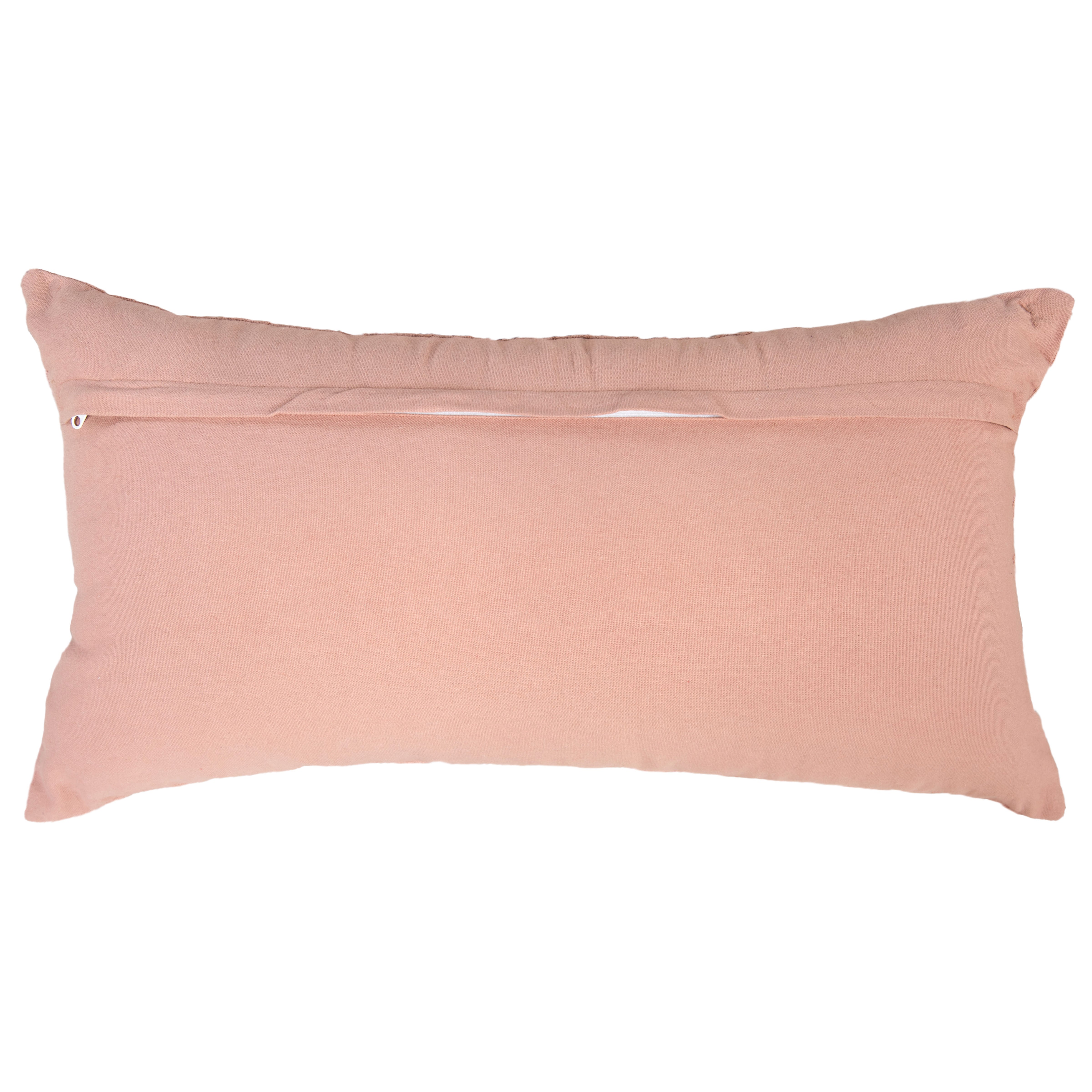 Solid Cotton Botanical Decorative Throw Pillow
