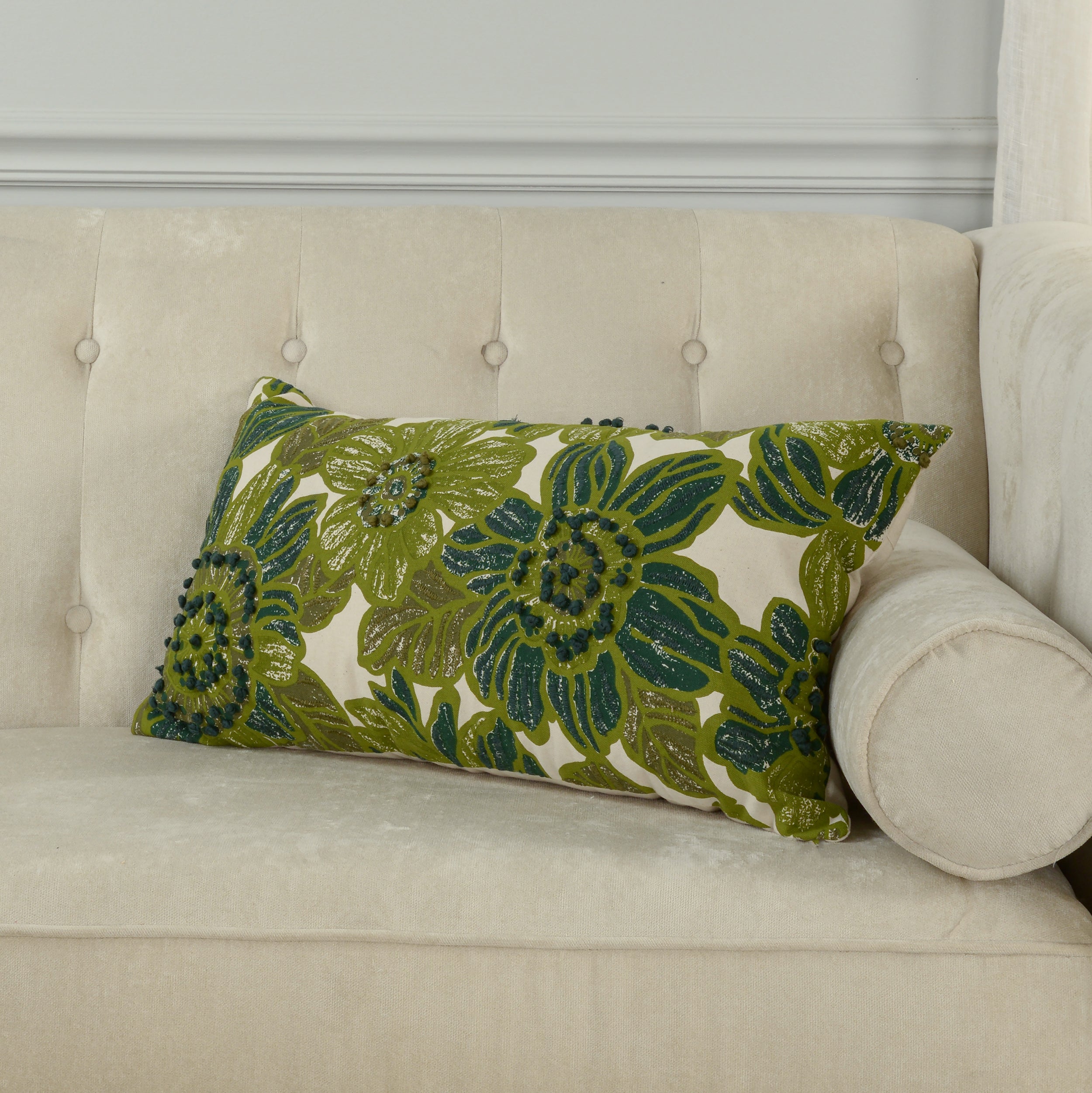 Juniper Bloom Accent Pillow