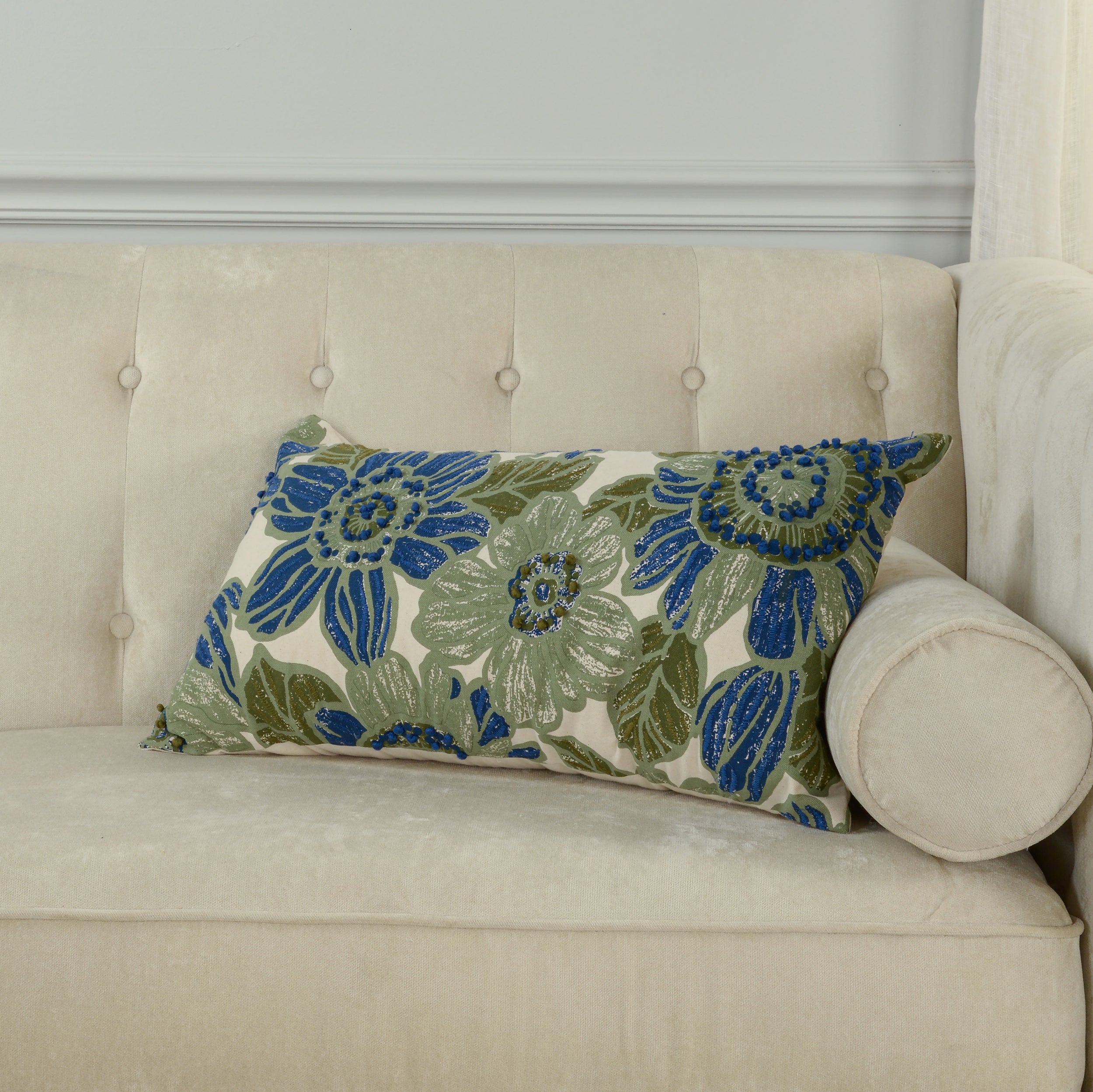 Juniper Bloom Accent Pillow