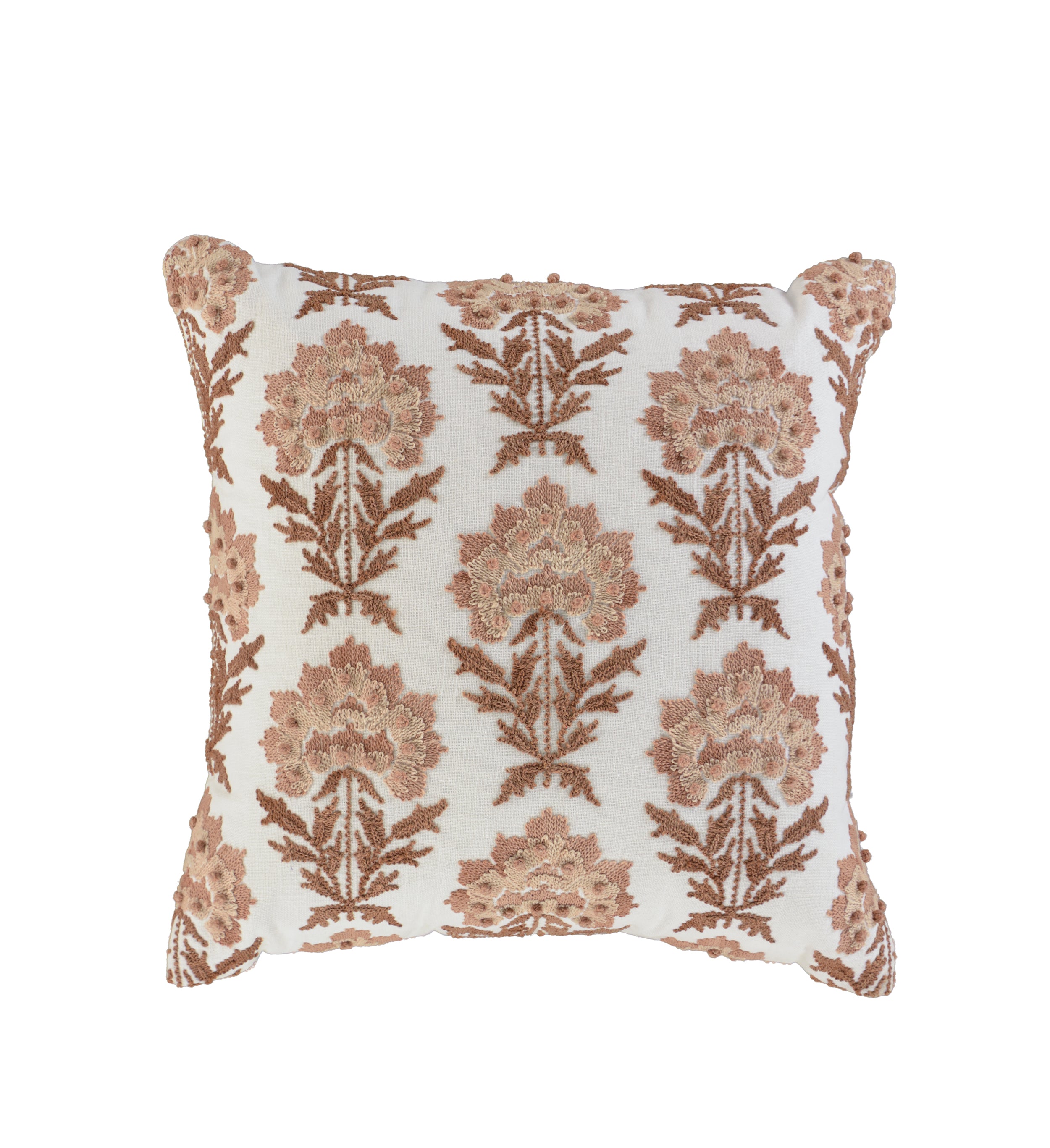 Maribel Heritage Blossom Embroidered Pillow
